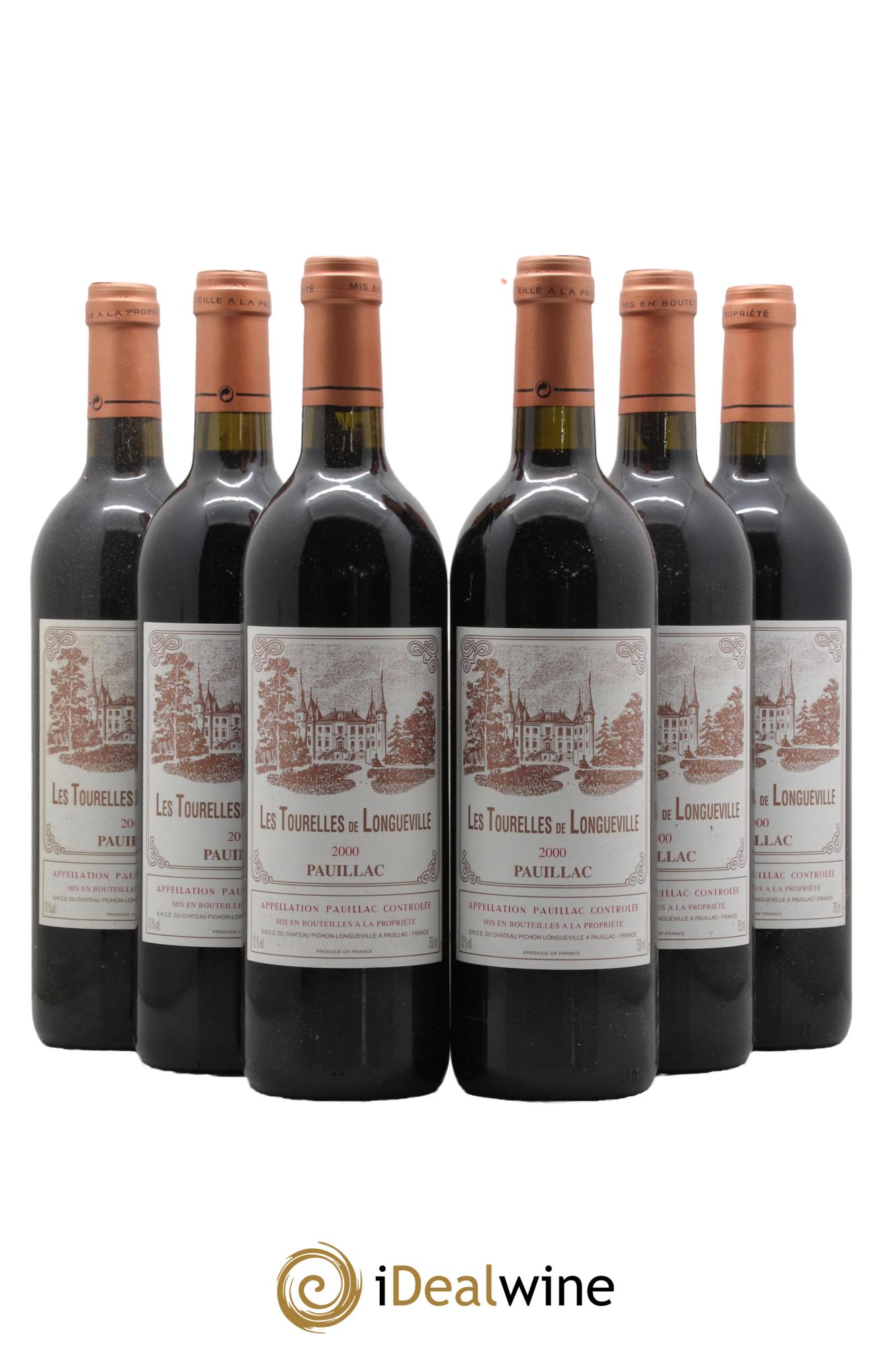 Les Tourelles de Longueville Second Vin 2000 - Posten von 6 Flaschen - 0
