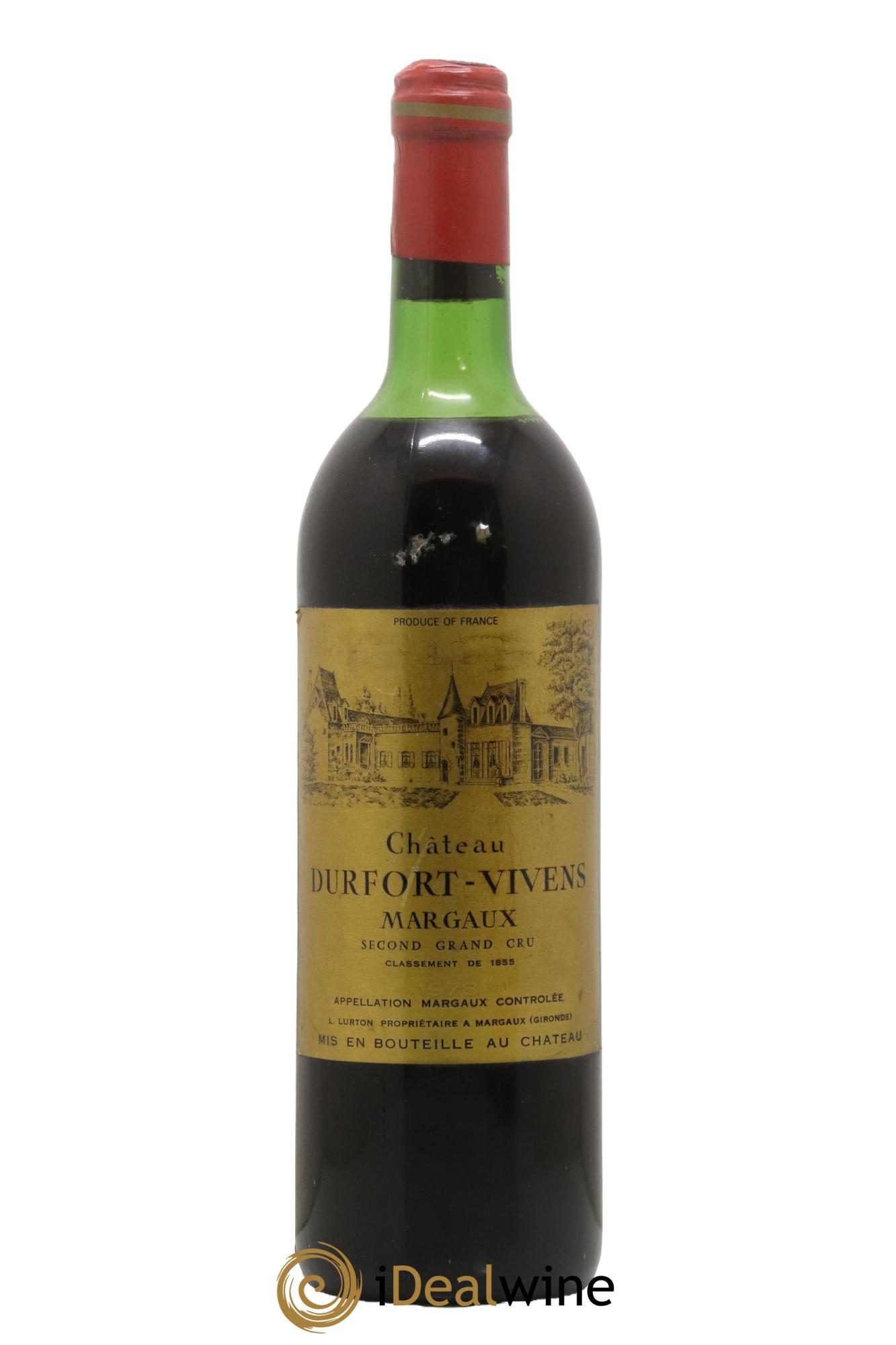 Château Durfort Vivens 2ème Grand Cru Classé 1978 - Lot de 1 bouteille - 0