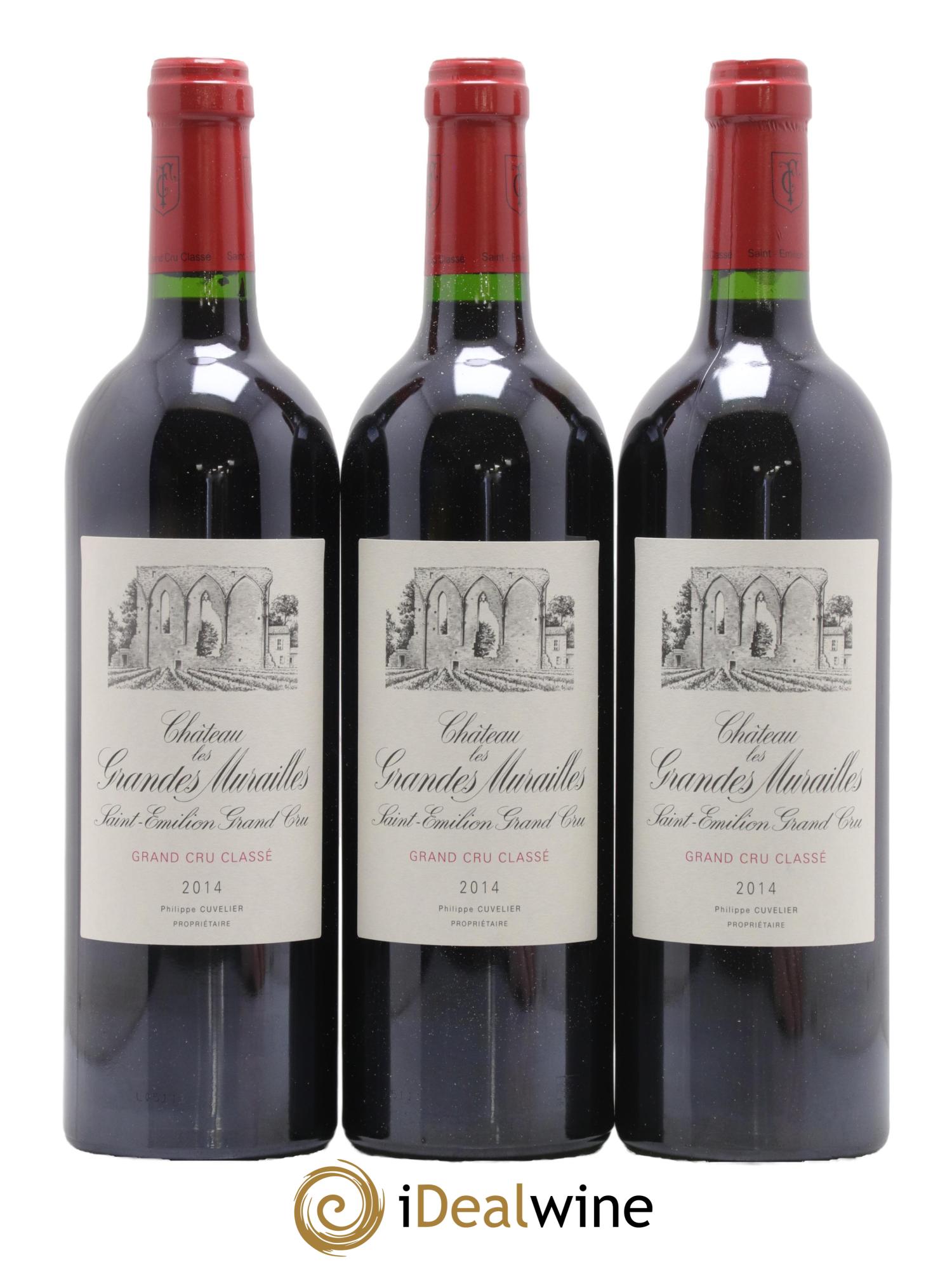 Château les Grandes Murailles Grand Cru Classé  2014 - Posten von 6 Flaschen - 1