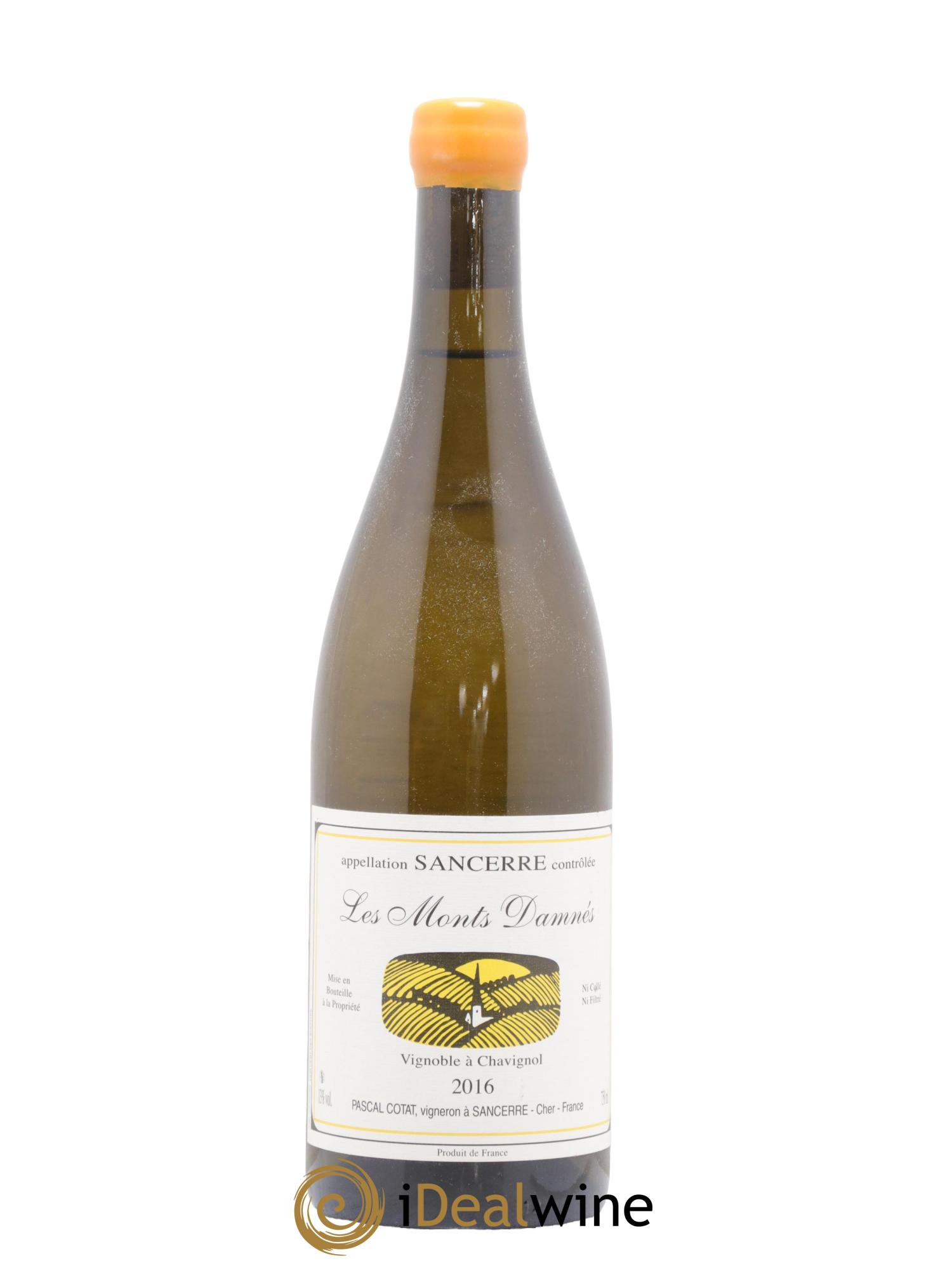 Sancerre Les Monts Damnés Pascal Cotat 2016 - Lot de 1 bouteille - 0