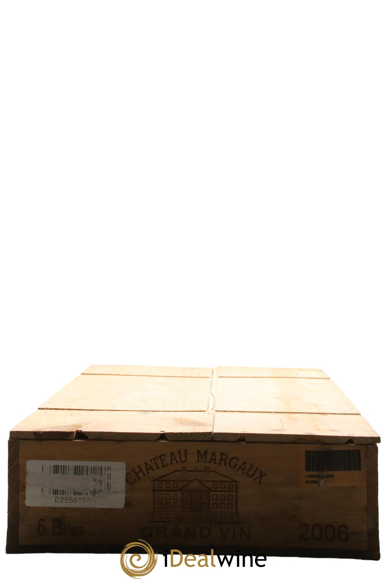 Château Margaux 1er Grand Cru Classé 2006 - Lot de 6 bouteilles - 6