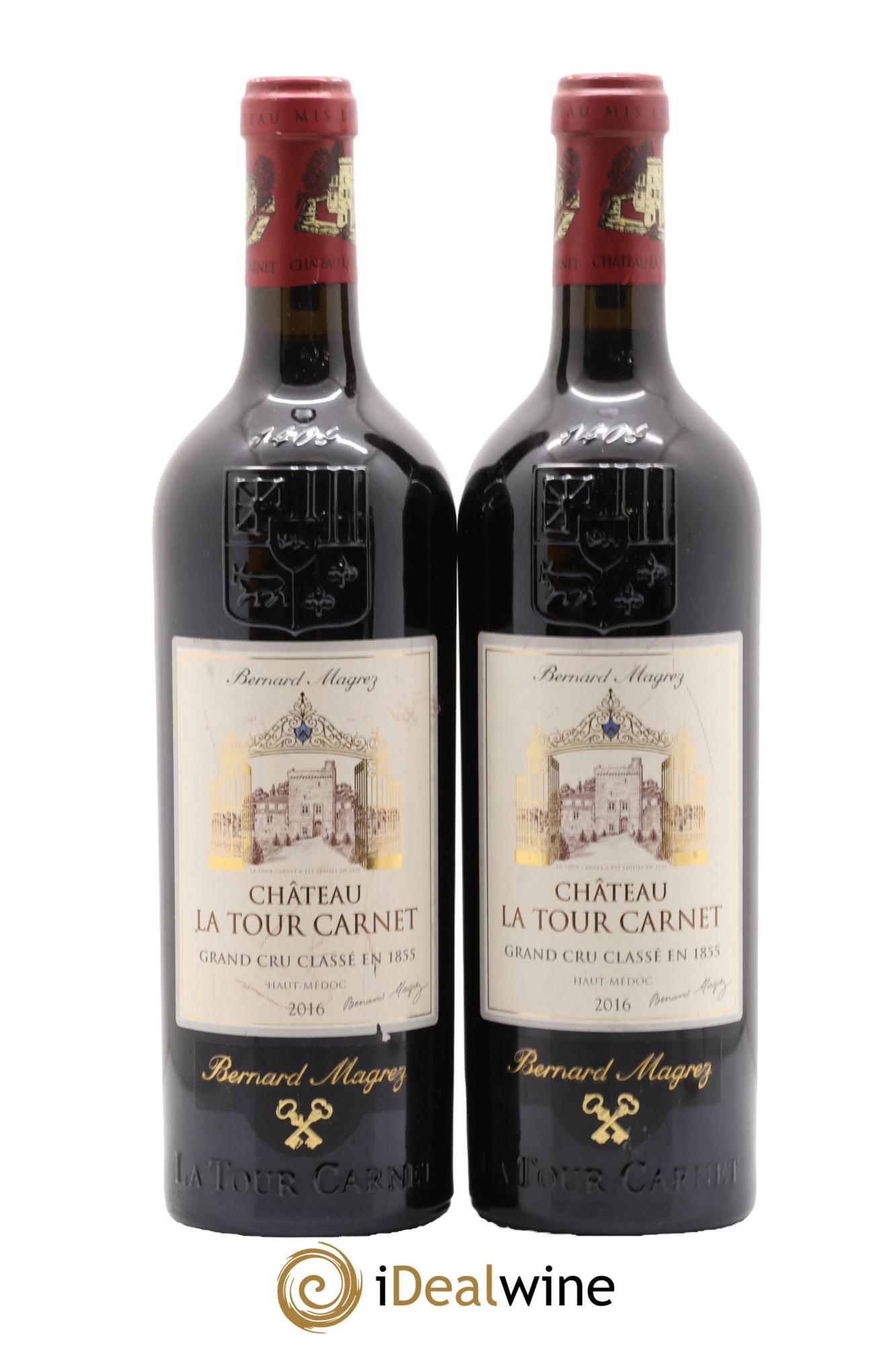 Château la Tour Carnet 4ème Grand Cru Classé 2016 - Lotto di 2 bottiglie - 0