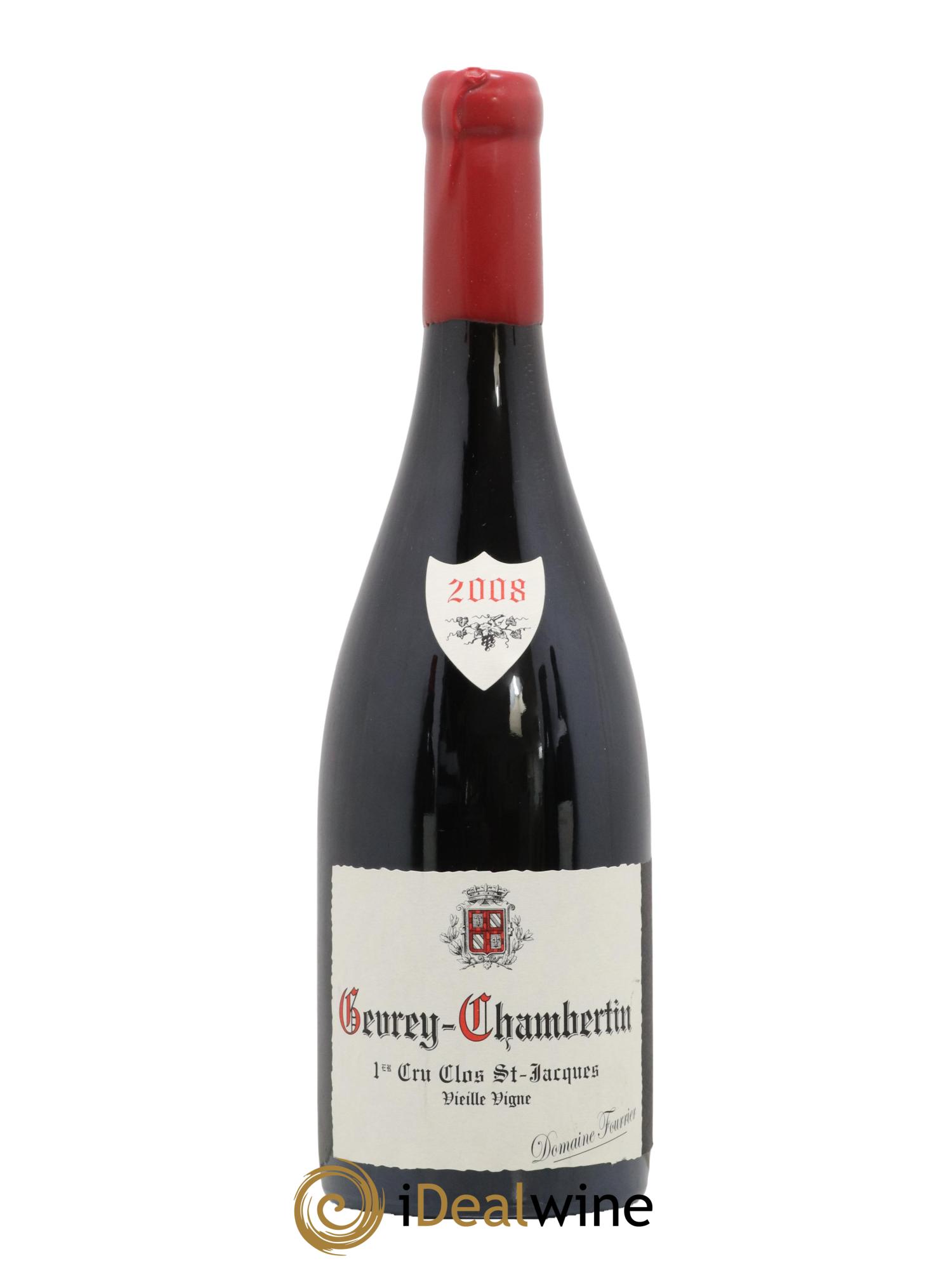 Gevrey-Chambertin 1er Cru Clos Saint-Jacques Vieille Vigne Fourrier (Domaine) 2008 - Lot de 1 bouteille - 0