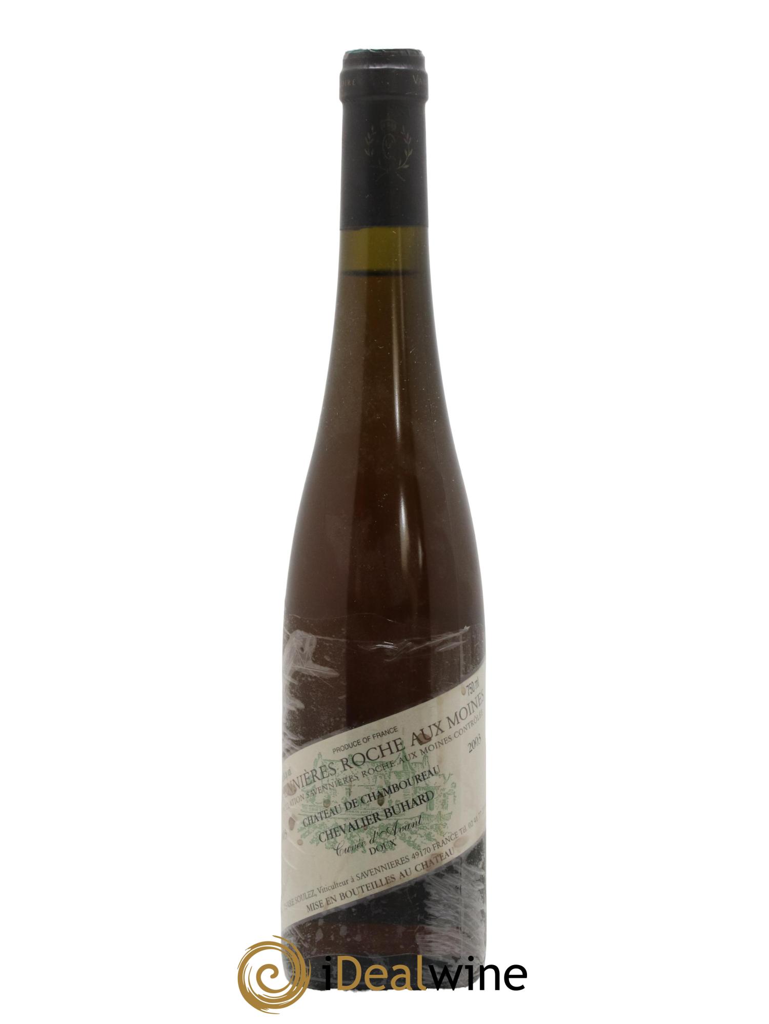 Savennières Roche aux Moines Chevalier Buhard Cuvée d'Avant Château de Chamboureau 2003 - Lot de 1 format 50cl - 0