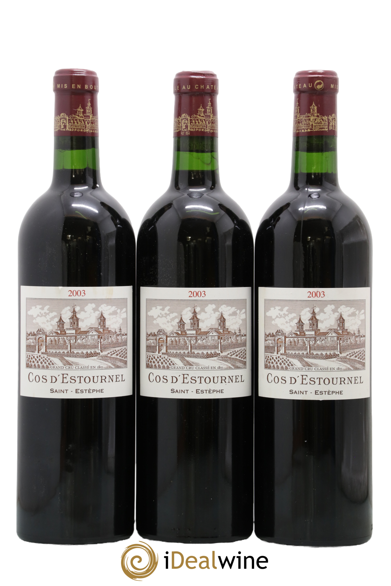 Cos d'Estournel 2ème Grand Cru Classé 2003 - Lot of 3 bottles - 0