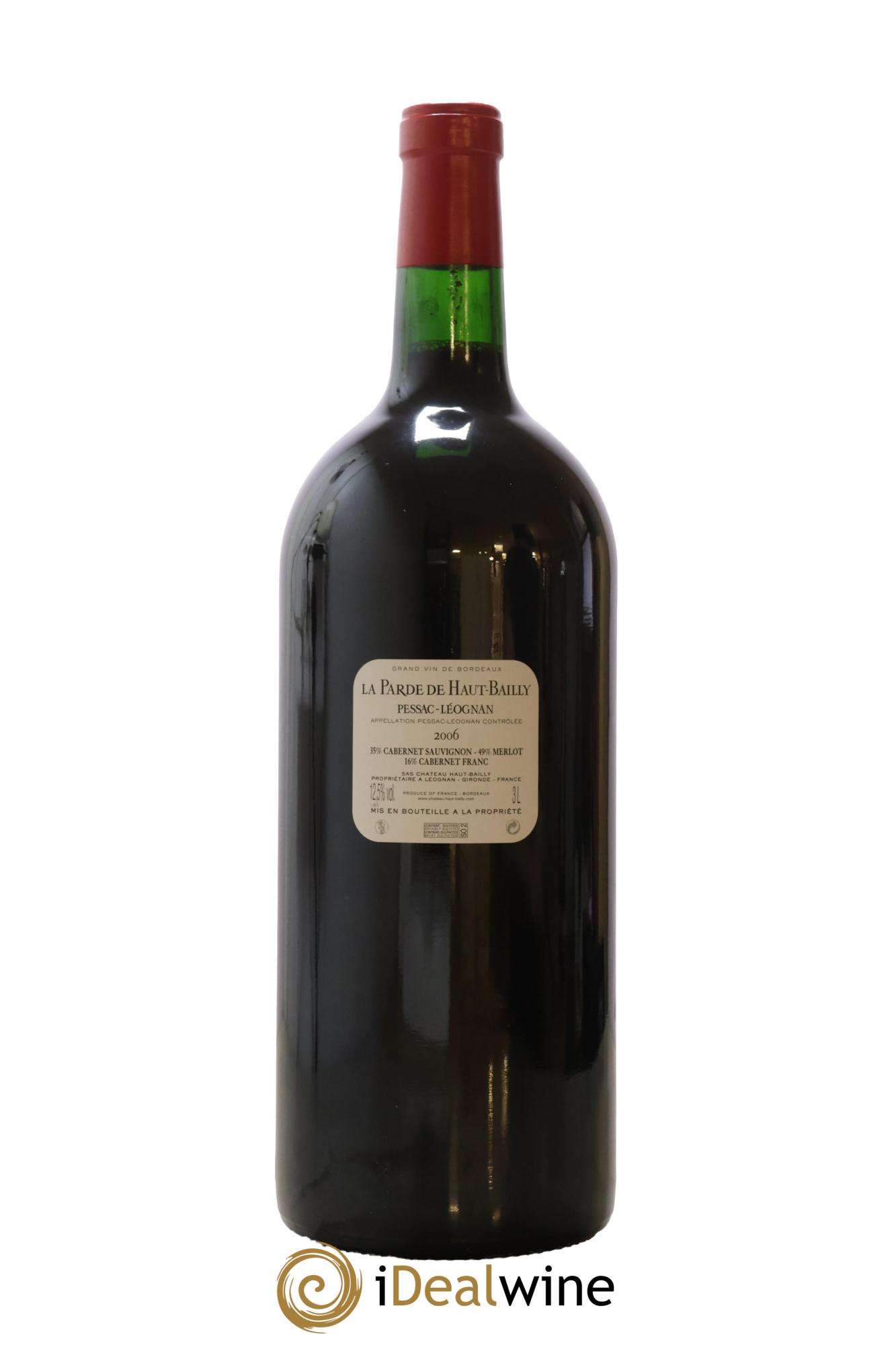 Haut Bailly II (Anciennement La Parde de Haut-Bailly) Second Vin 2006 - Lot de 1 double magnum - 2