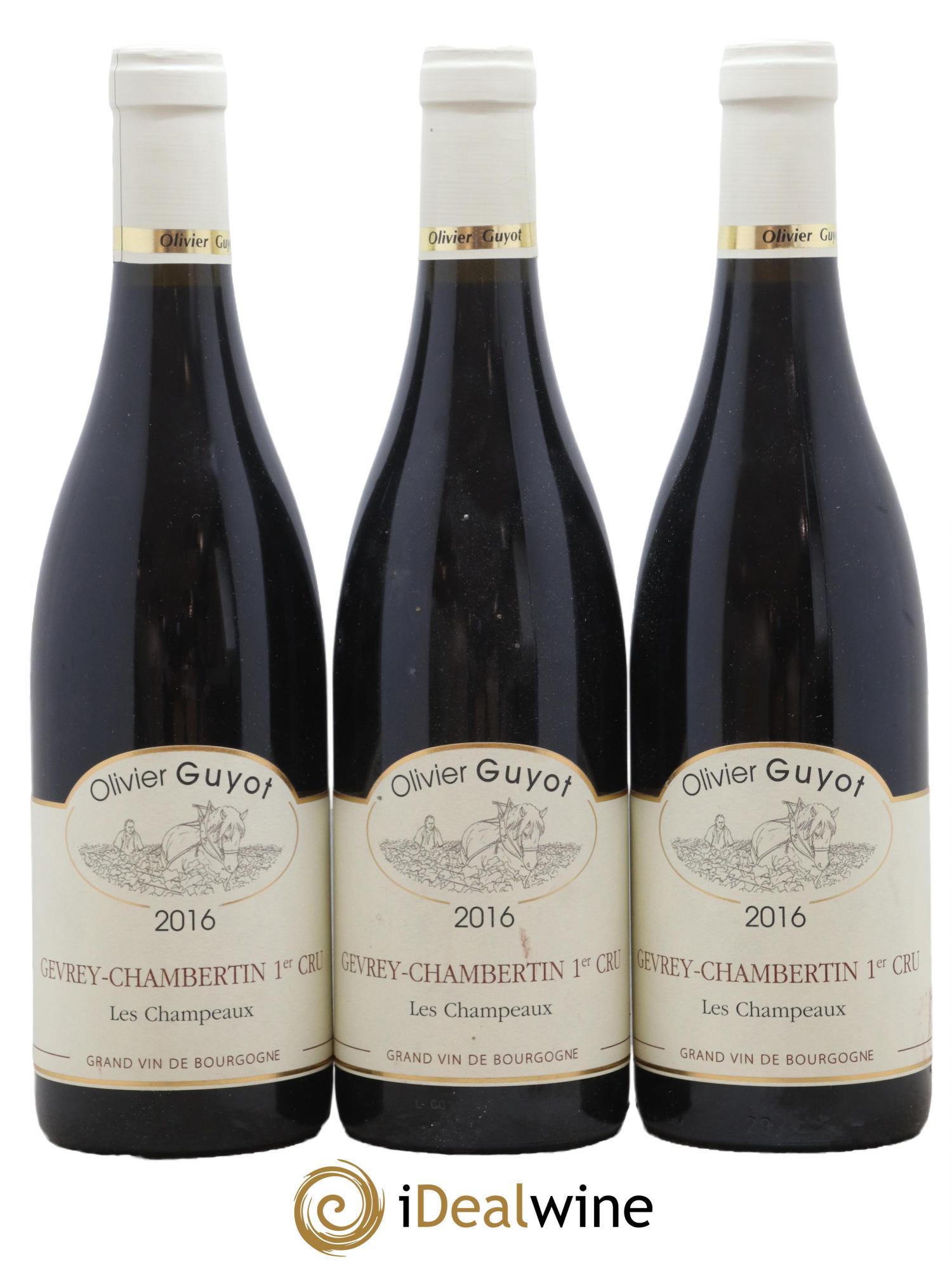 Gevrey-Chambertin 1er Cru Les Champeaux Olivier Guyot (Domaine de) 2016 - Lot de 3 bouteilles - 0