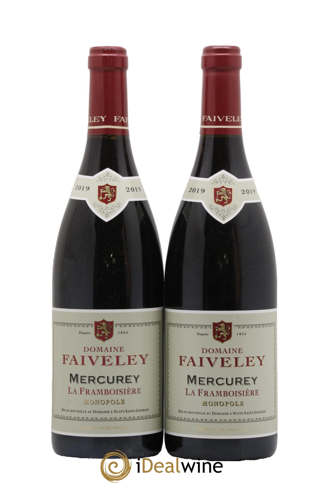 Mercurey Domaine de la Framboisière Faiveley 2019 - Lot de 2 bouteilles - 0