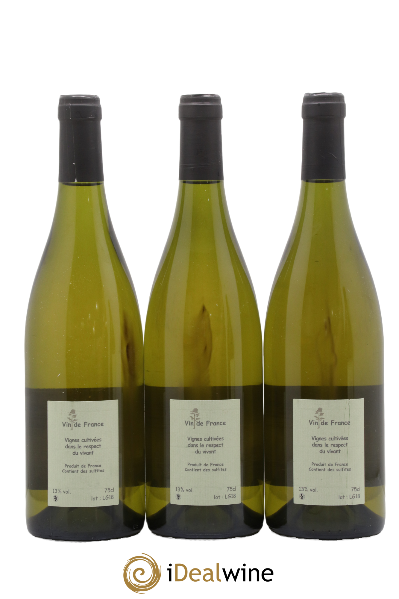 Vin de France Les Guinechiens Benoit Courault 2018 - Lot of 3 bottles - 1