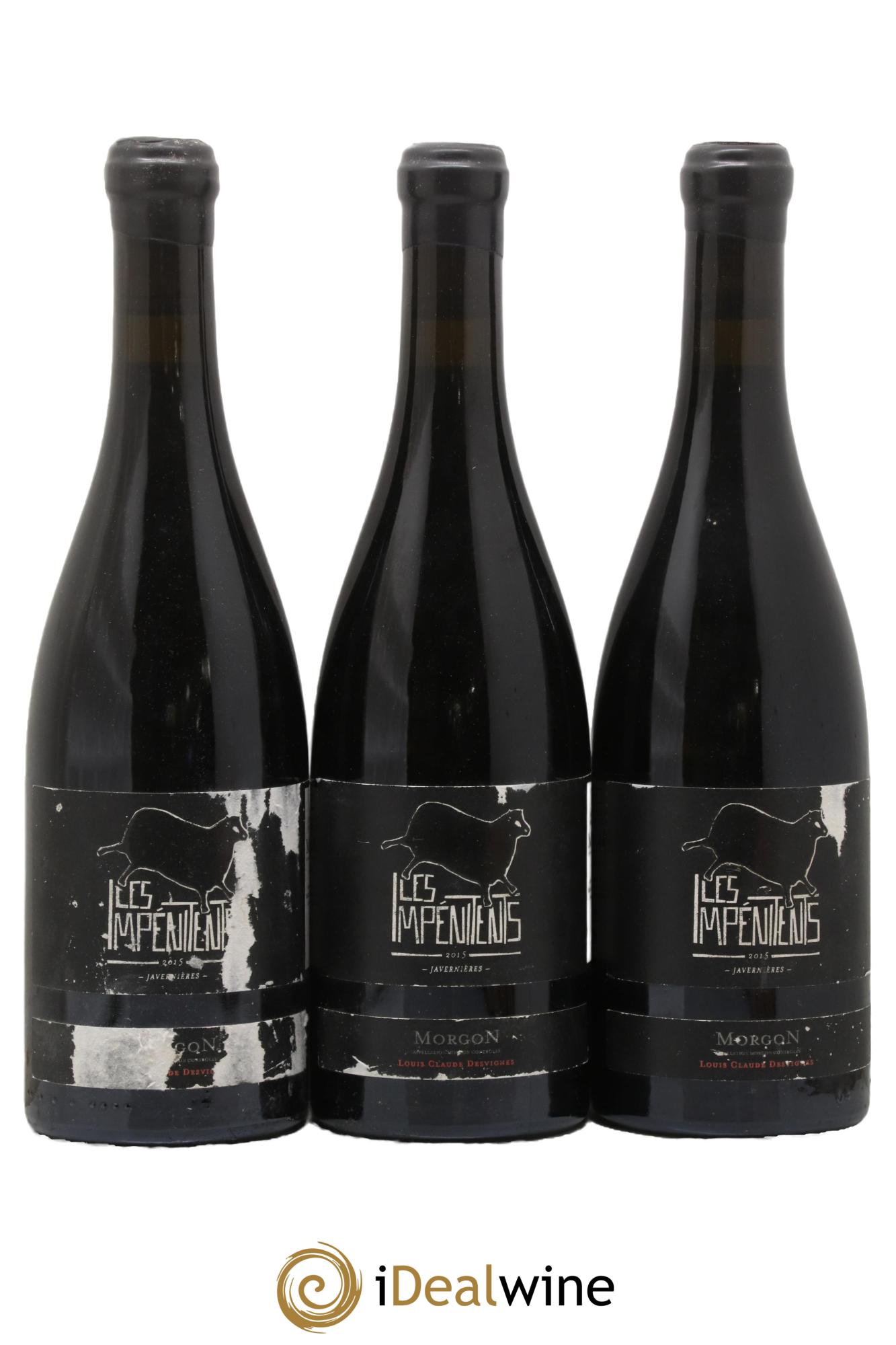Morgon Javernières Les Impénitents Louis-Claude Desvignes 2015 - Posten von 3 Flaschen - 0