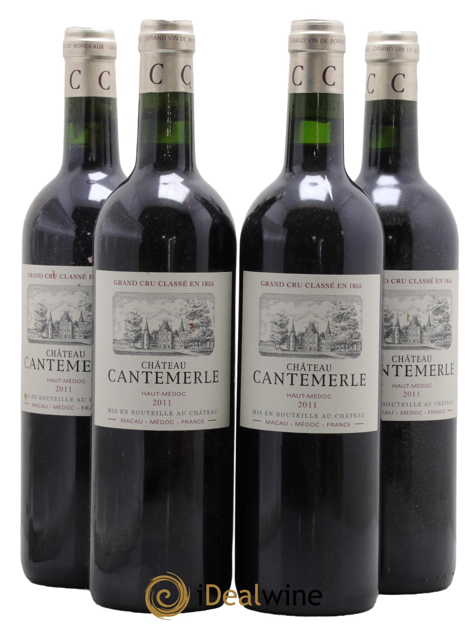Château Cantemerle 5ème Grand Cru Classé 2011 - Lot de 4 bouteilles - 0