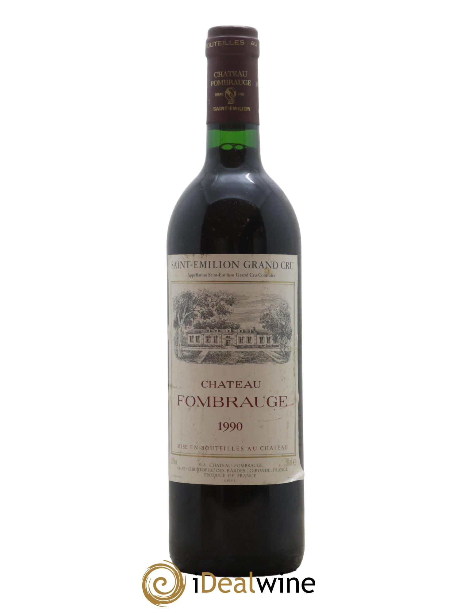 Château Fombrauge Grand Cru Classé 1990 - Lot de 1 bouteille - 0