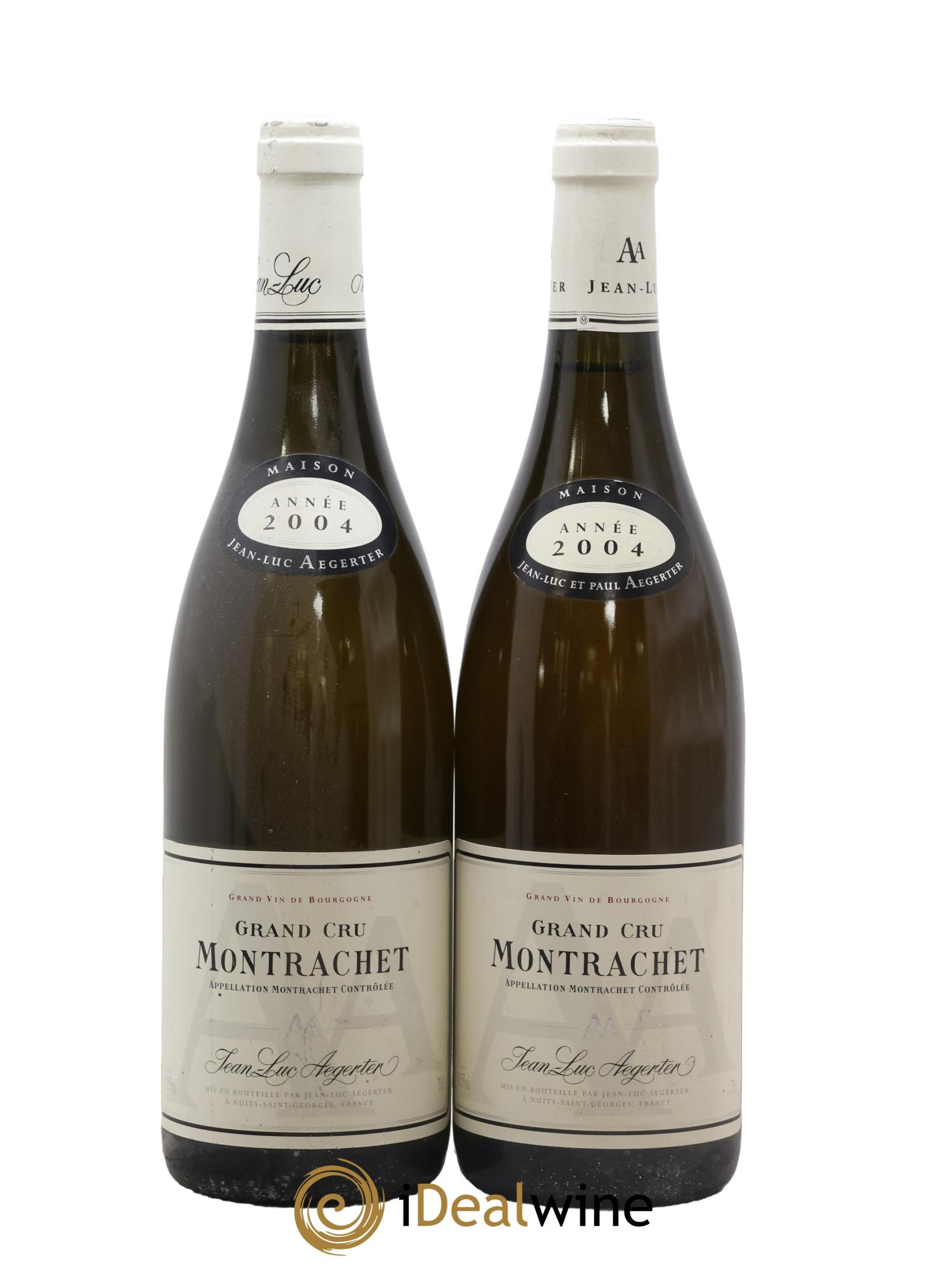 Montrachet Grand Cru Maison Jean Luc Aegerter 2004 - Lot de 2 bouteilles - 0