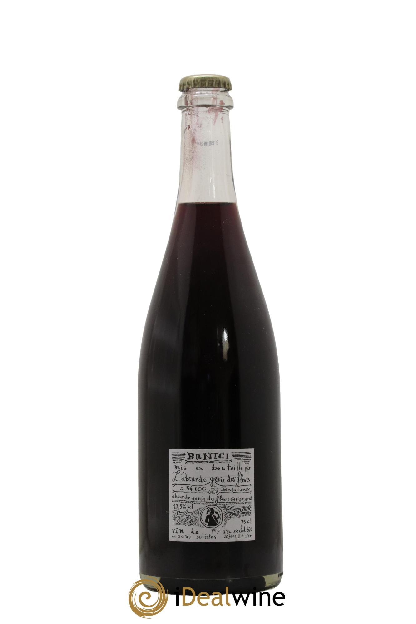 Vin de France Bunici L'Absurde Génie des Fleurs 2020 - Lot de 1 bouteille - 1