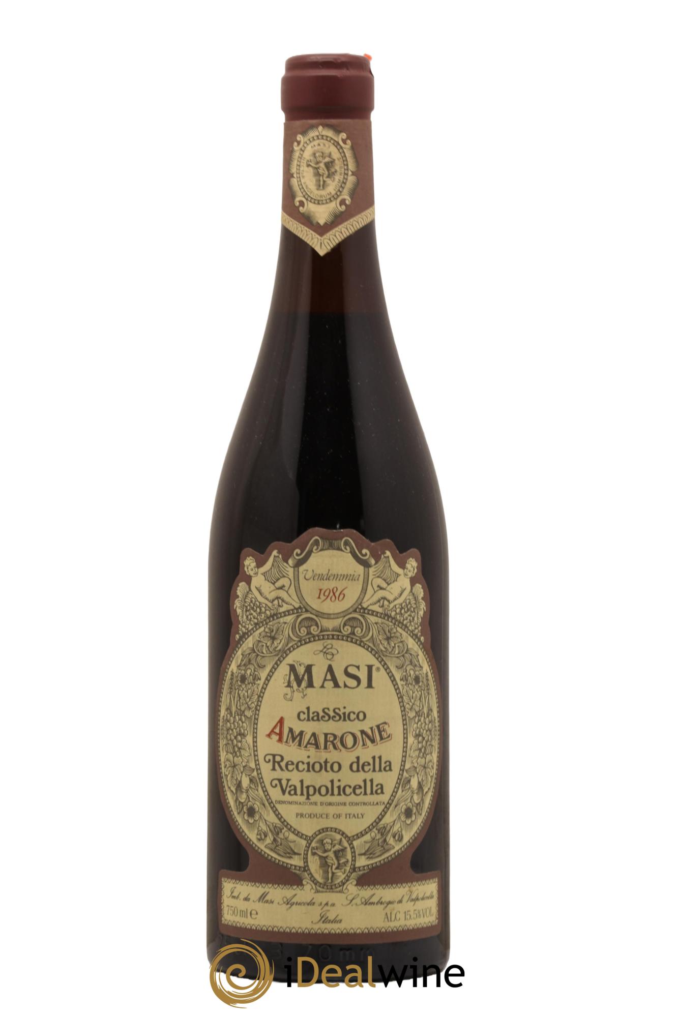 Amarone della Valpolicella DOC Recioto Masi 1986 - Lot de 1 bouteille - 0