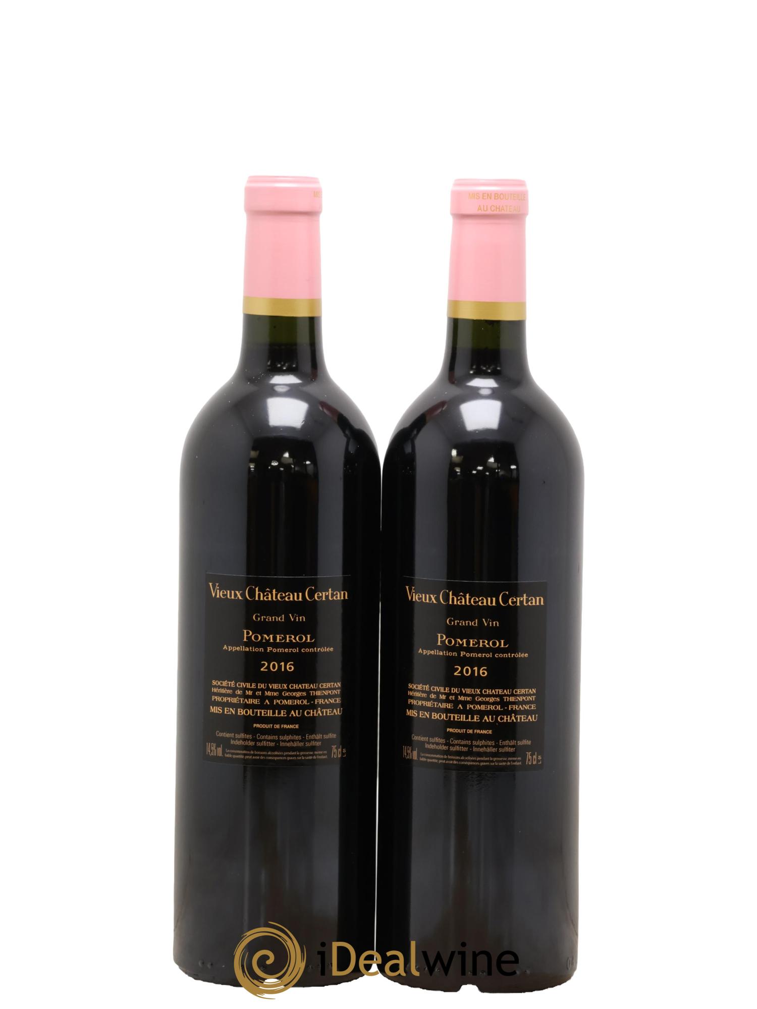 Vieux Château Certan 2016 - Lot of 2 bottles - 2