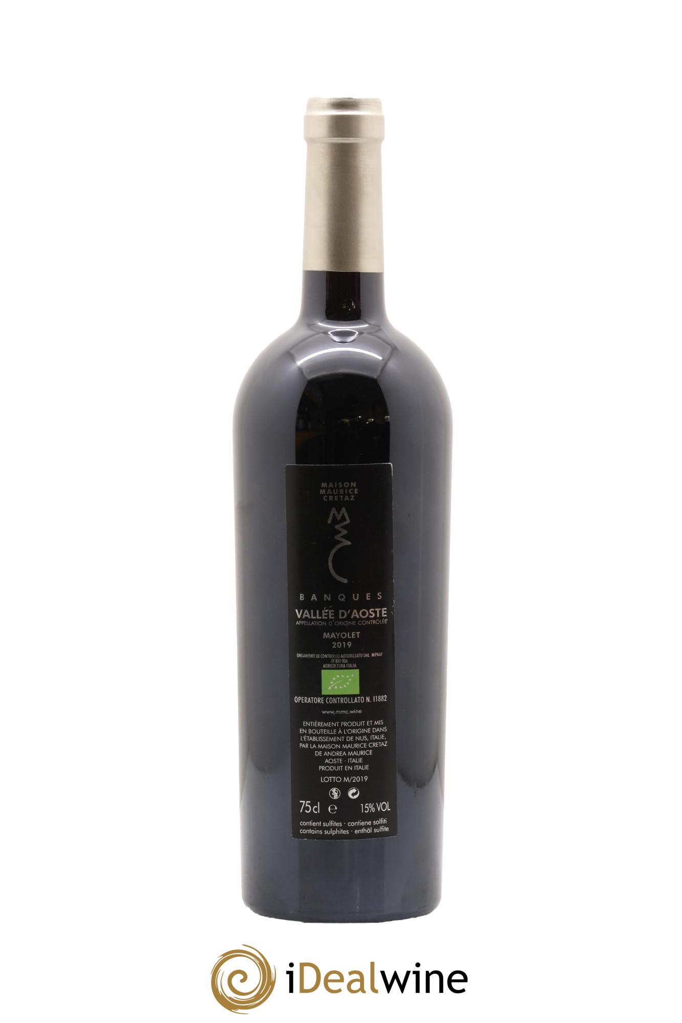 Italie Vallée D'Aoste Banques Min Maurice Cretaz Mayolet 2019 - Lot of 1 bottle - 1