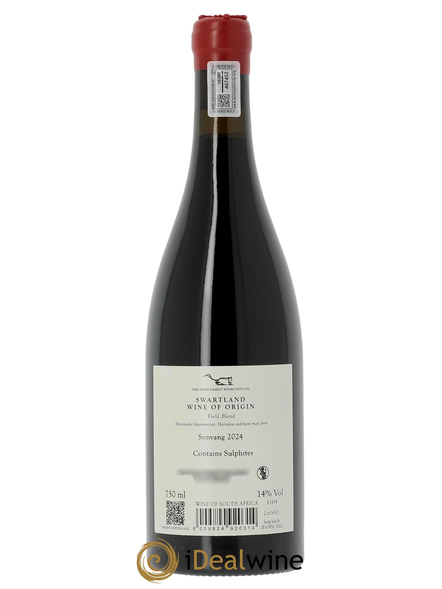 Swartland The Sadie Family Sonvang 2024 - Lot of 1 bottle - 1
