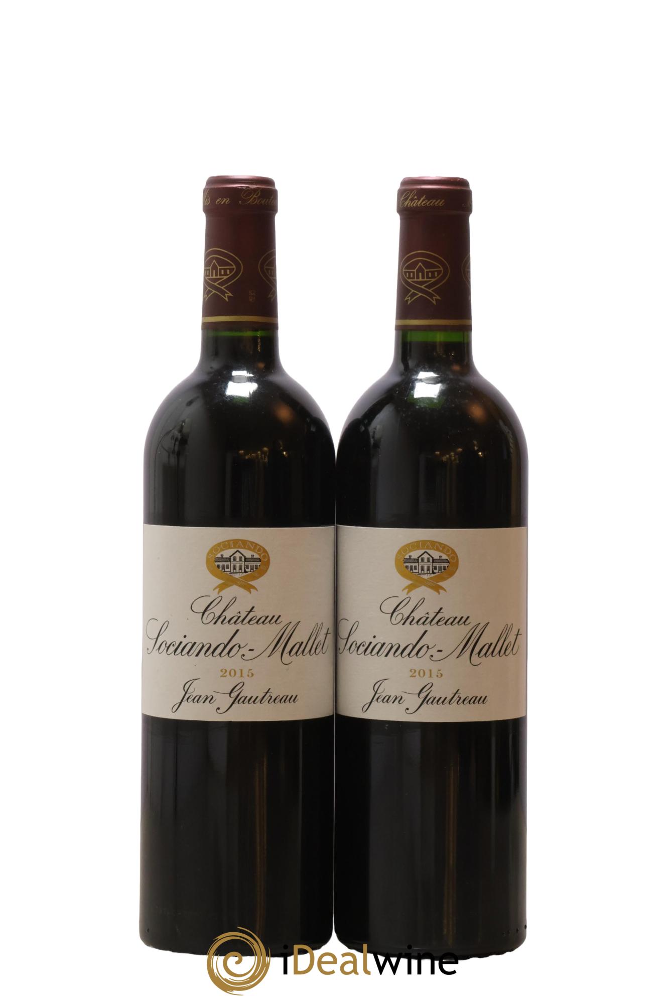Château Sociando Mallet 2015 - Lot de 2 bouteilles - 0