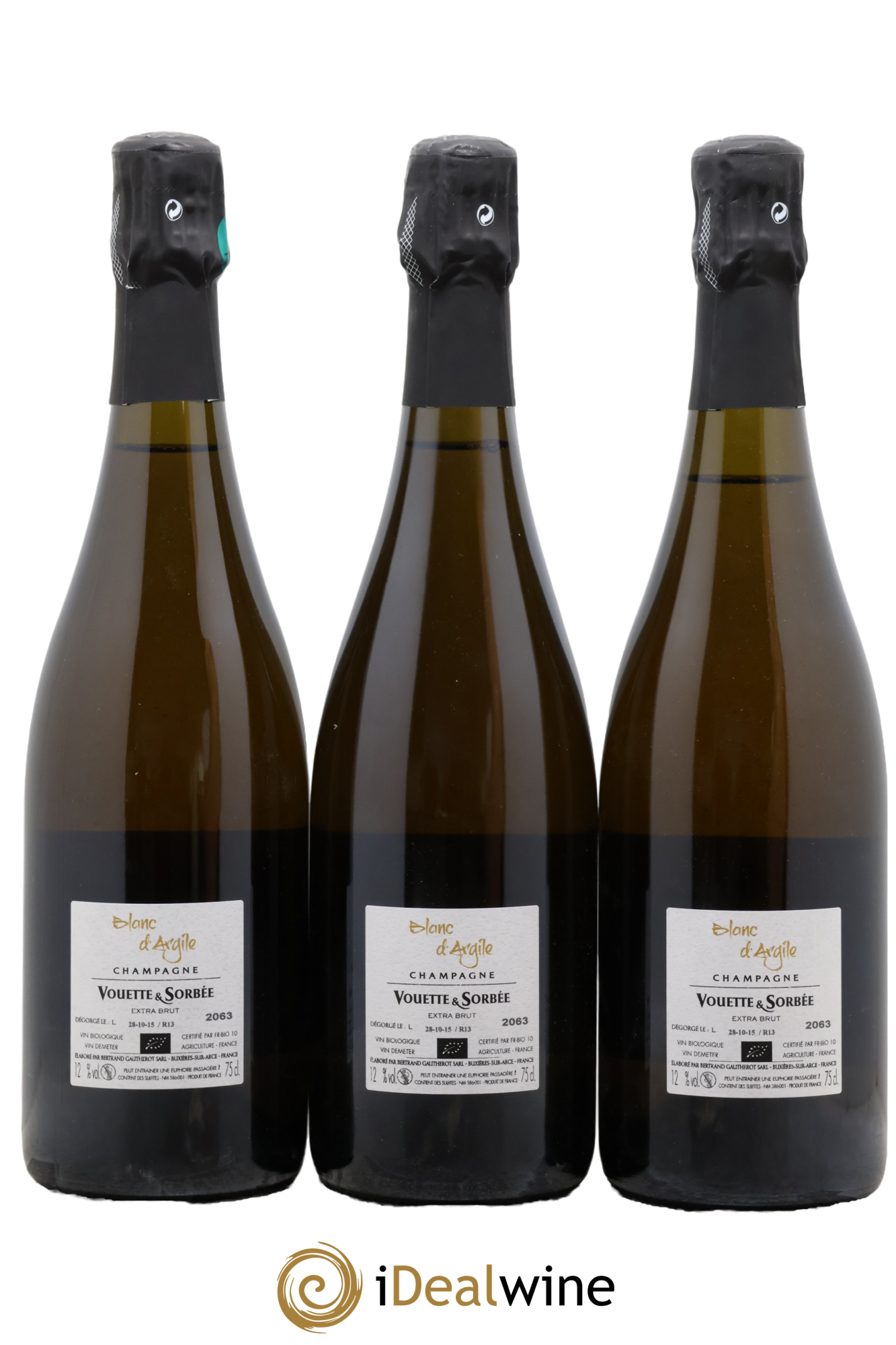 Blanc d'Argile Vouette et Sorbée 2013 - Lot of 3 bottles - 1