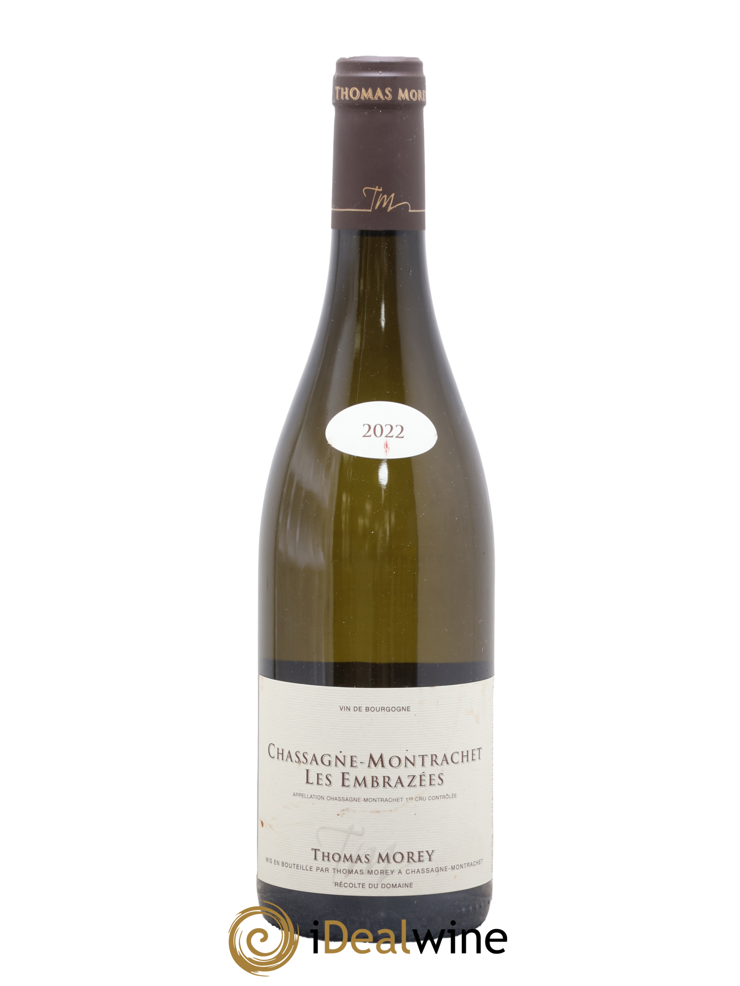 Chassagne-Montrachet 1er Cru Les Embrazées Thomas Morey 2022 - Lot de 1 bouteille - 0