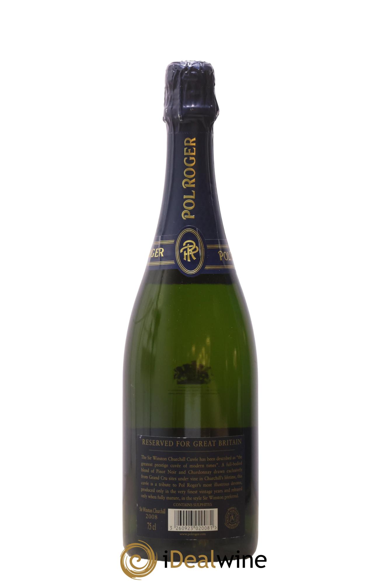 Cuvée Winston Churchill Pol Roger 2008 - Posten von 1 Flasche - 2