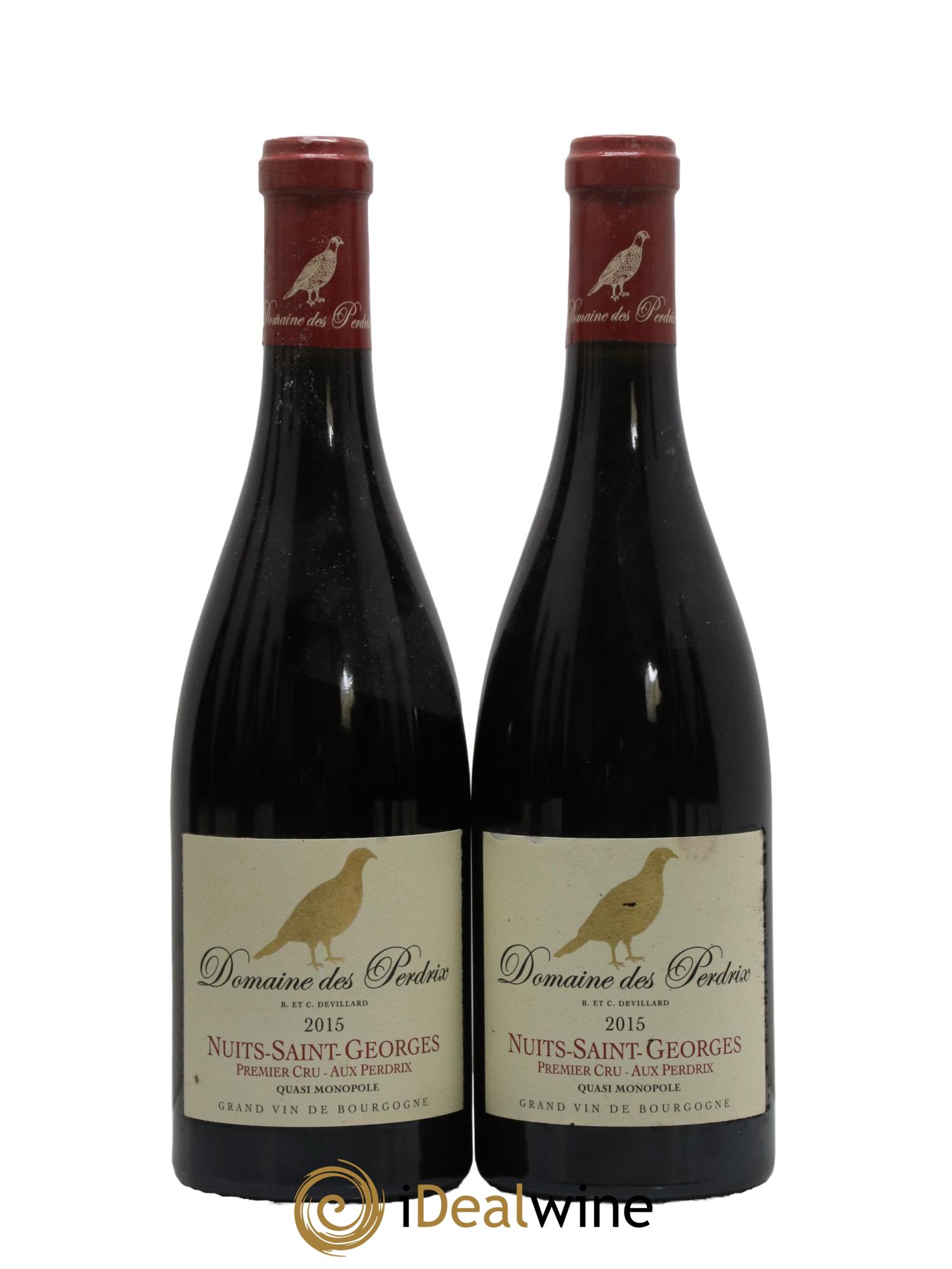 Nuits-Saint-Georges 1er Cru Aux Perdrix Perdrix (Domaine des) 2015 - Lotto di 2 bottiglie - 0