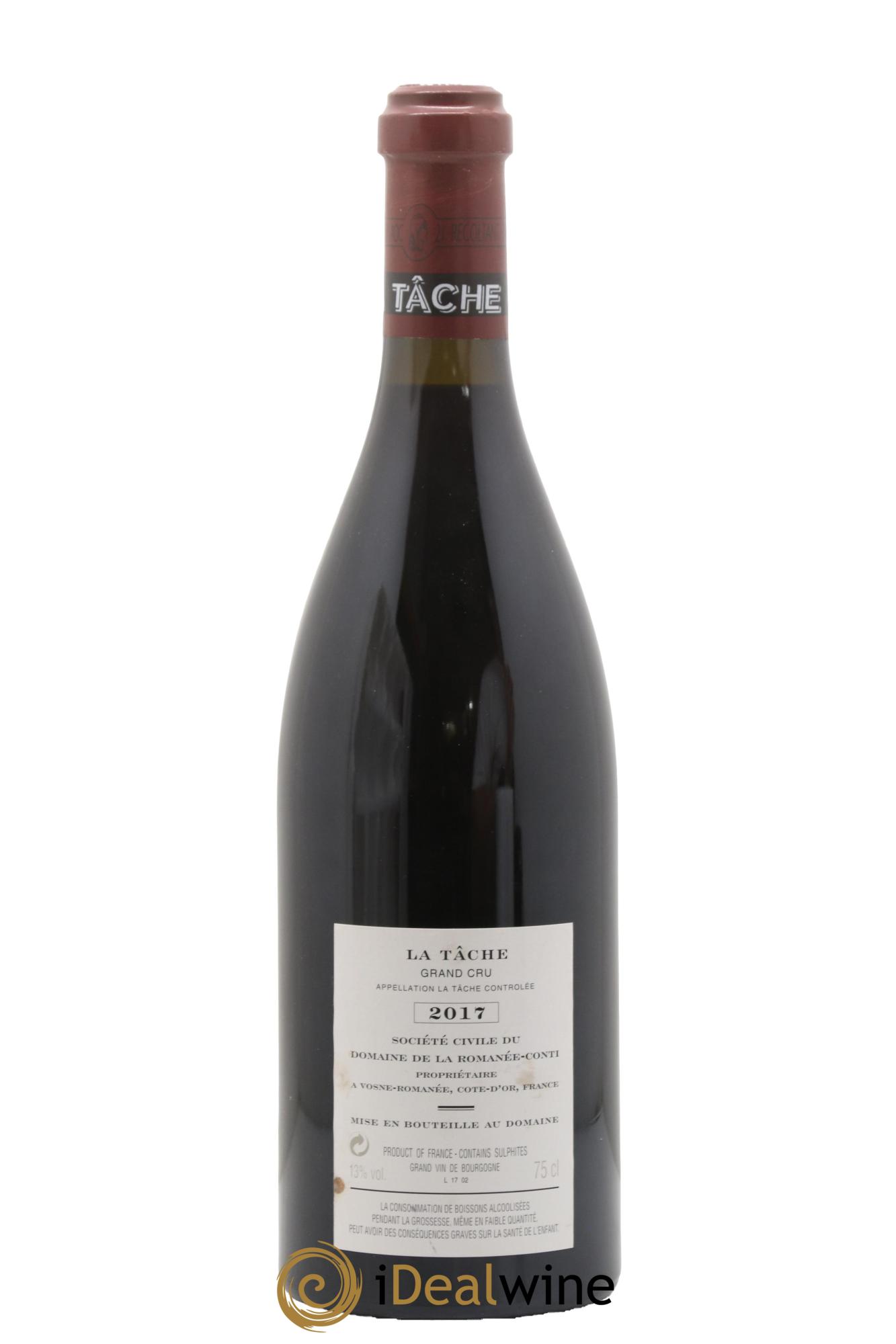 La Tâche Grand Cru Domaine de la Romanée-Conti 2017 - Lotto di 1 bottiglia - 1