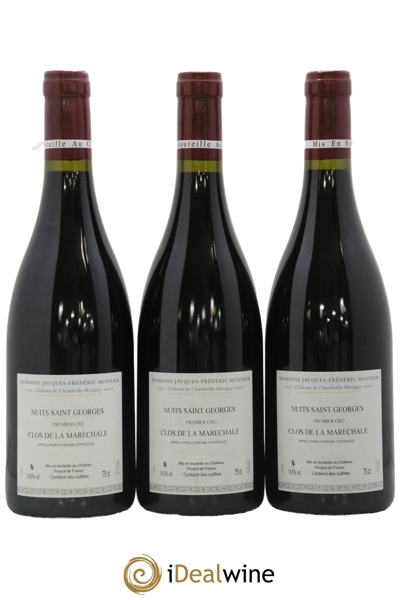Nuits-Saint-Georges 1er Cru Clos de La Maréchale Jacques-Frédéric Mugnier 2020 - Lot de 3 bouteilles - 1