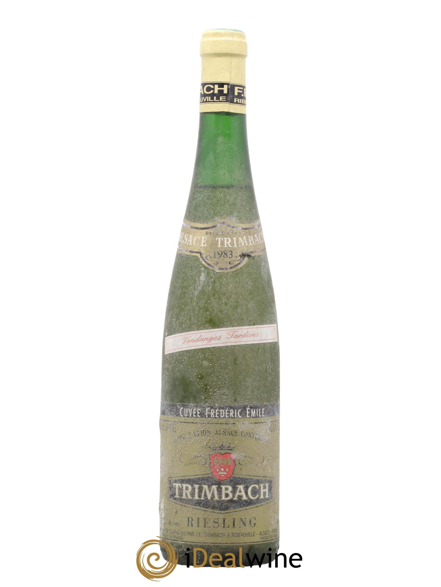 Alsace Riesling Vendanges Tardives Cuvée Frédéric Emile Trimbach (Domaine) 1983 - Posten von 1 Flasche - 0
