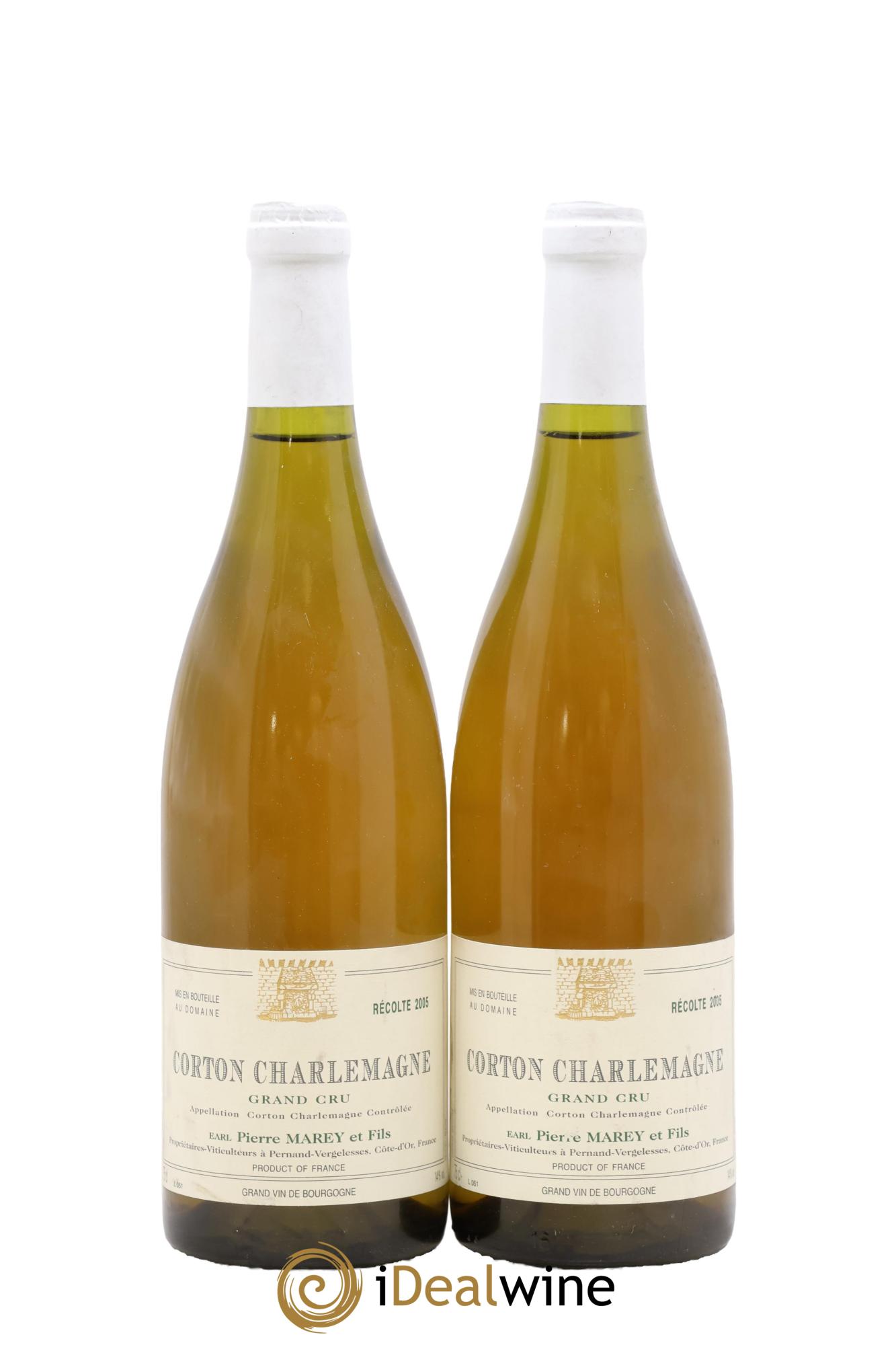Corton-Charlemagne Grand Cru Pierre Marey & Fils 2005 - Lot of 2 bottles - 0