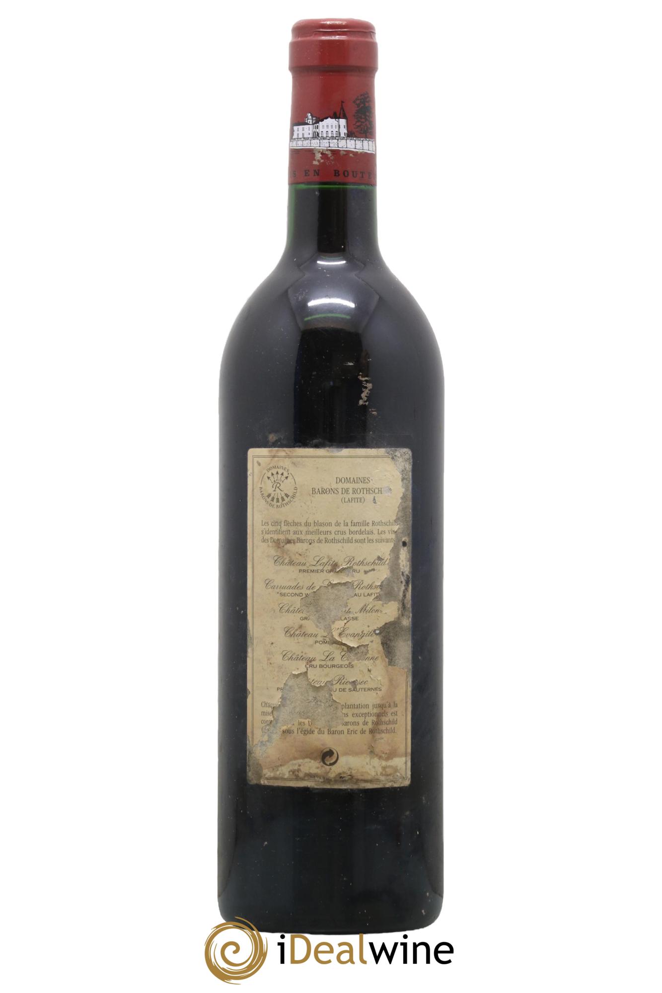 Château Lafite Rothschild 1er Grand Cru Classé 1991 - Lot de 1 bouteille - 1