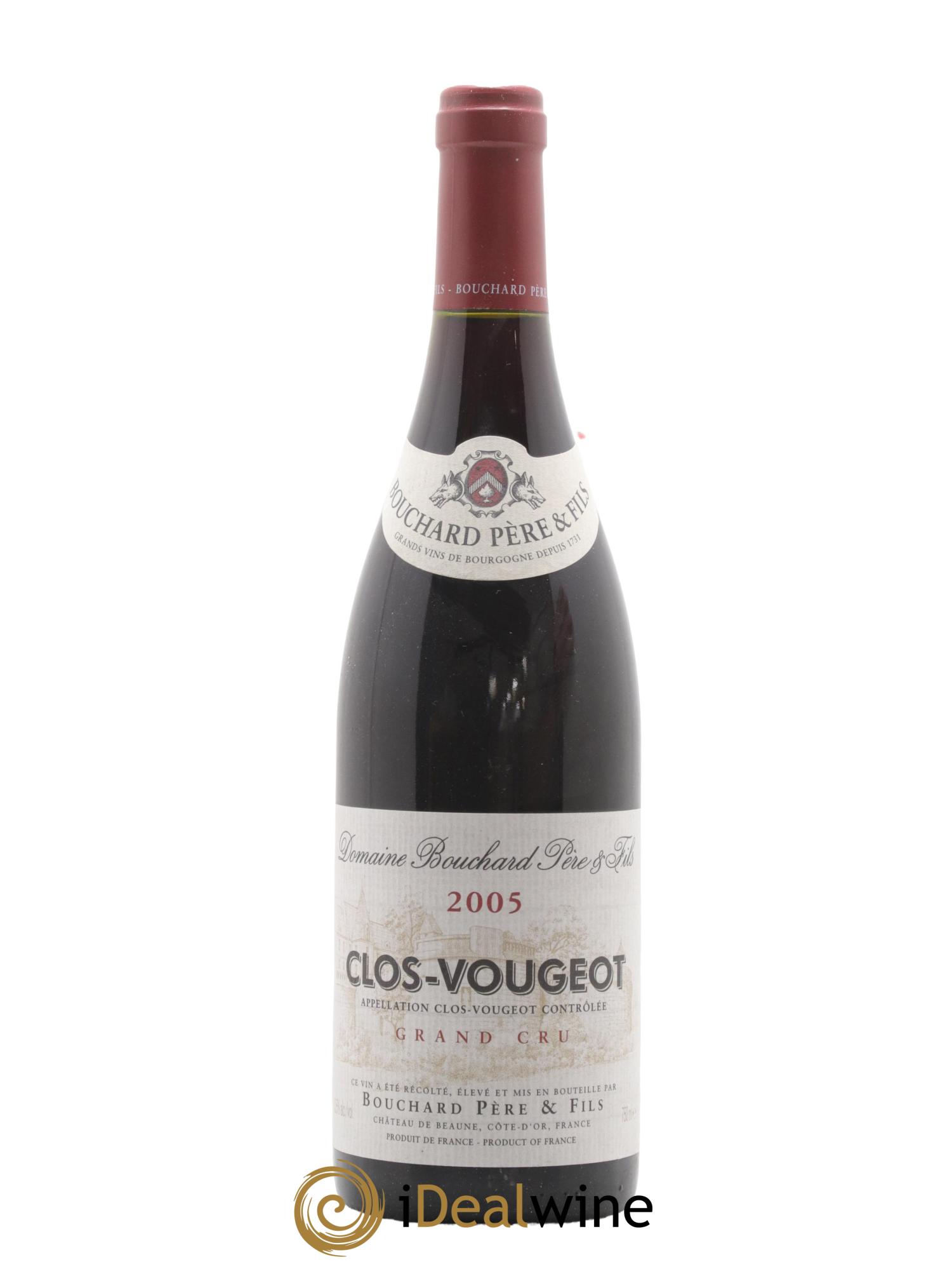 Clos de Vougeot Grand Cru Bouchard Père & Fils 2005 - Lot de 1 bouteille - 0