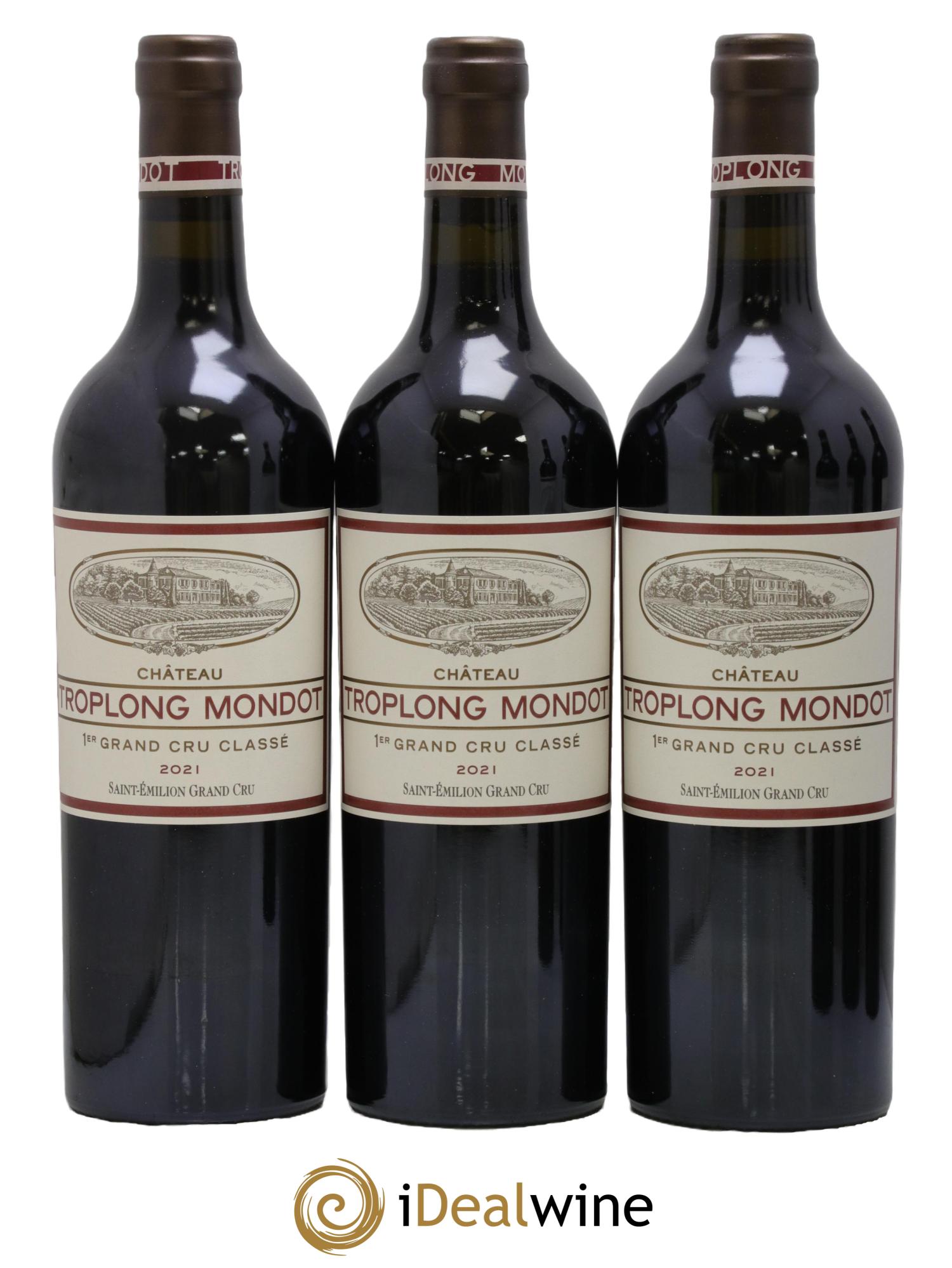 Château Troplong Mondot 1er Grand Cru Classé B 2021 - Lot of 6 bottles - 2