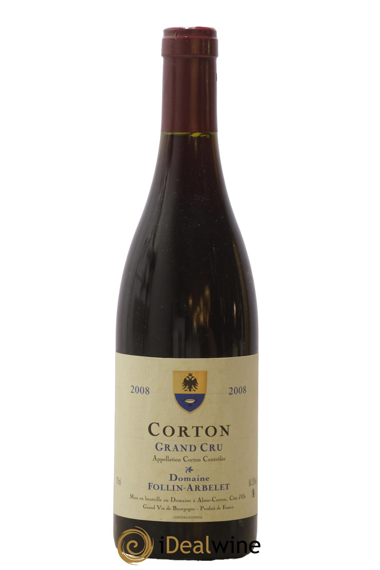 Corton Grand Cru Follin-Arbelet (Domaine) 2008 - Lot de 1 bouteille - 0