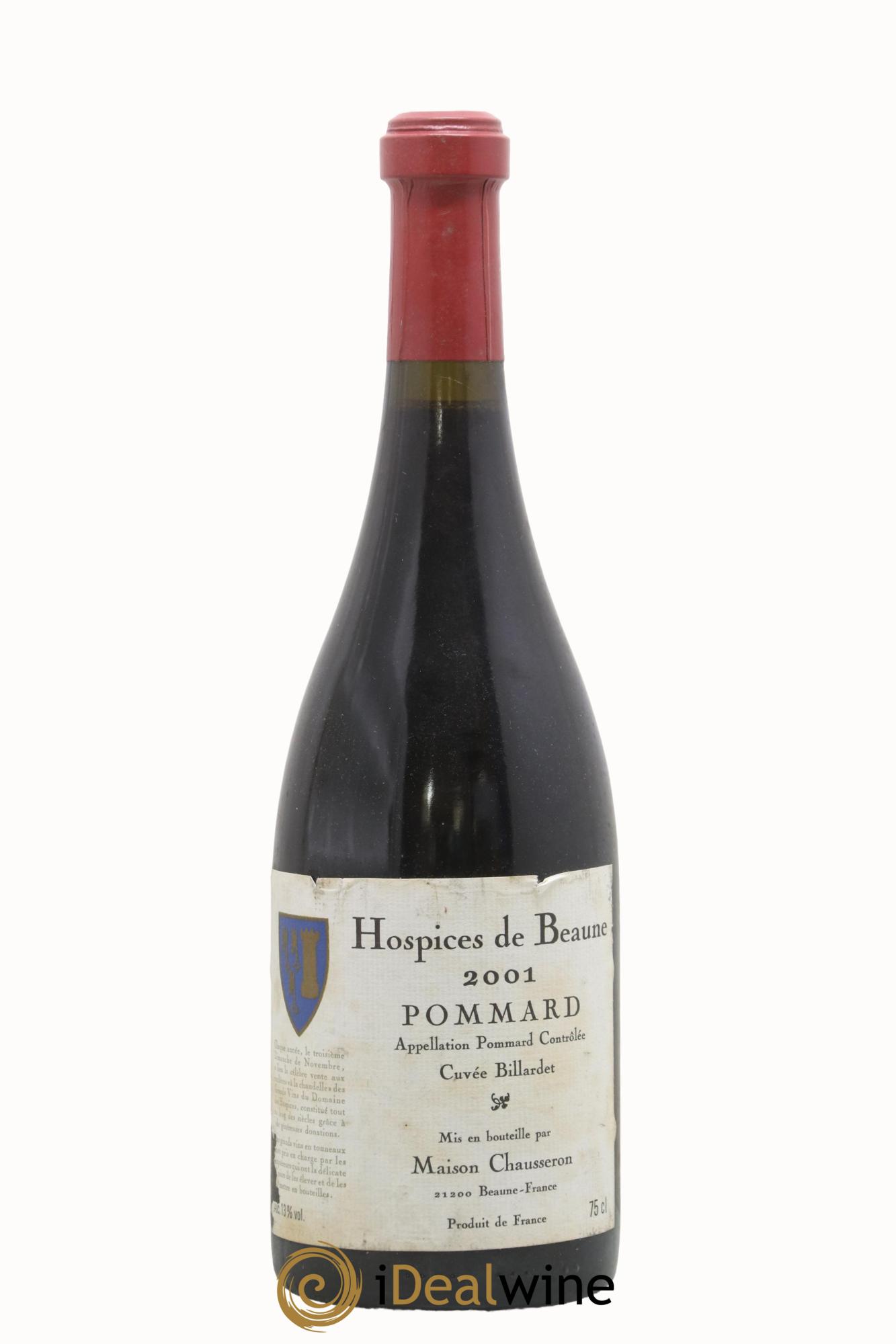 Pommard Cuvée Billardet Hospices de Beaune maison Chausseron 2001 - Lot de 1 bouteille - 0