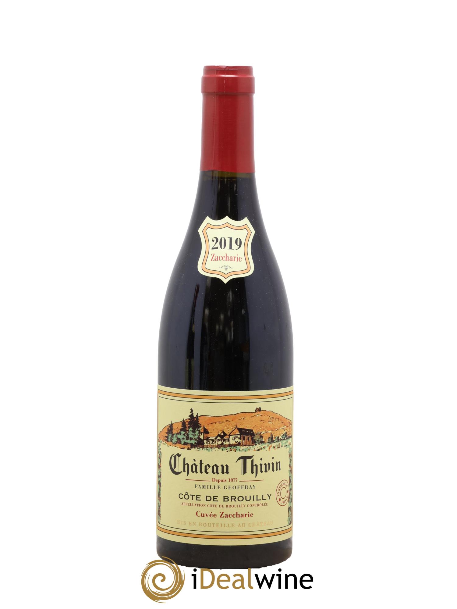 Côte de Brouilly Cuvée Zaccharie Château Thivin 2019 - Lot de 1 bouteille - 0
