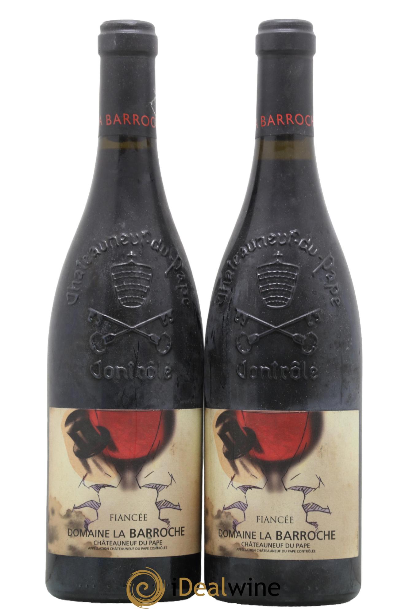 Châteauneuf-du-Pape La Barroche (Domaine de) Cuvée Fiancée Julien Barrot 2007 - Lot de 2 bouteilles - 0