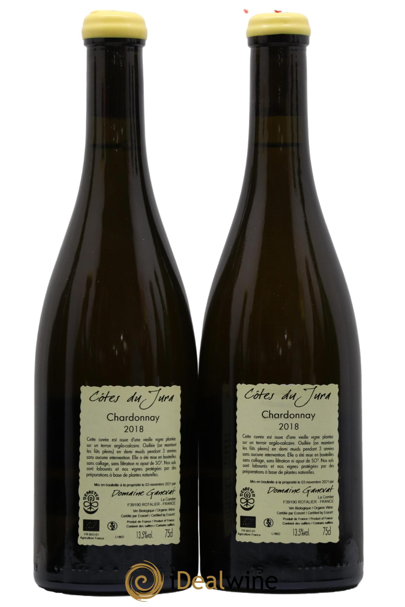 Côtes du Jura Les Chamois du Paradis Jean-François Ganevat (Domaine) 2018 - Lot de 2 bouteilles - 1