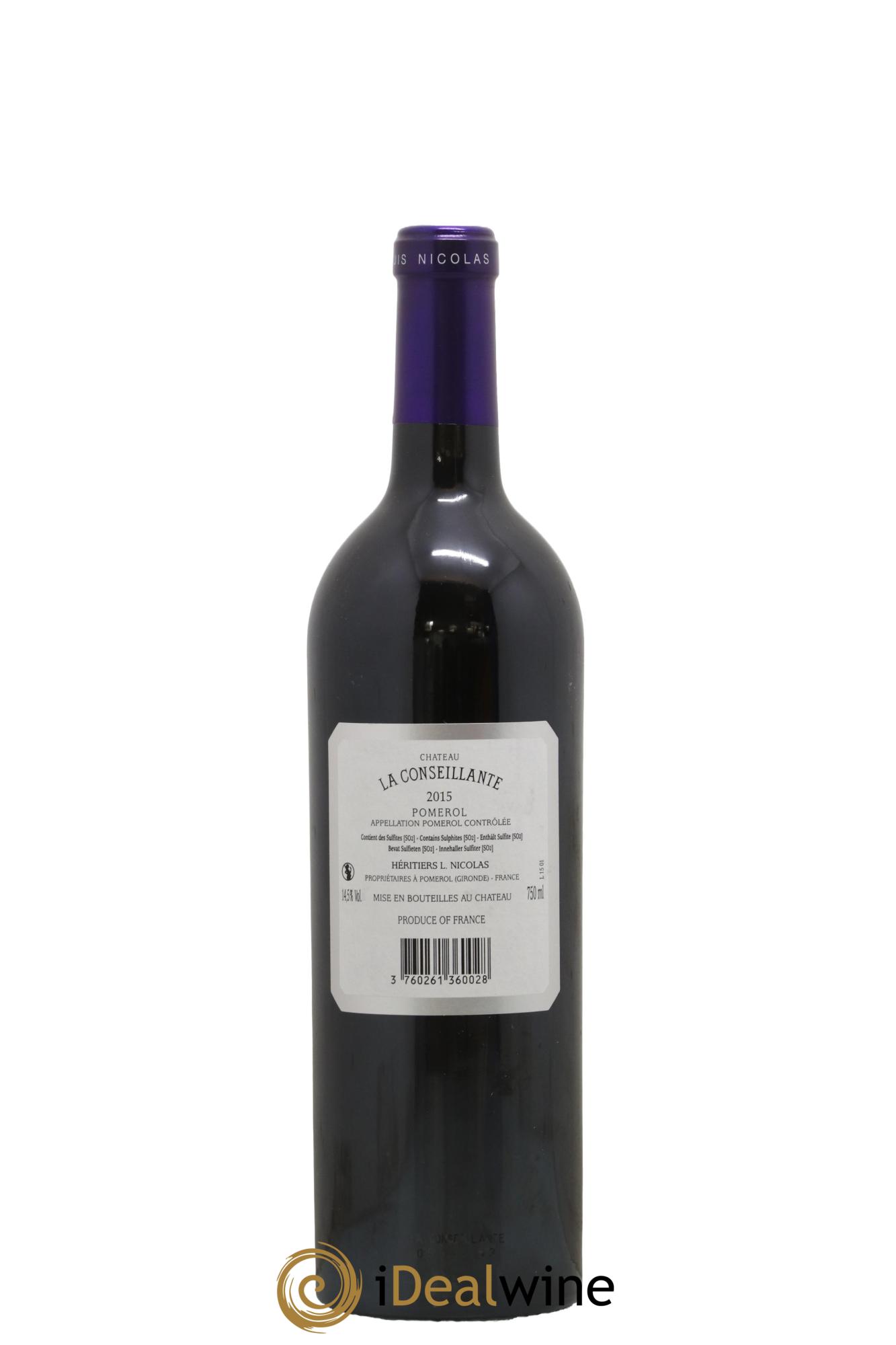 Château la Conseillante 2015 - Lot of 1 bottle - 1