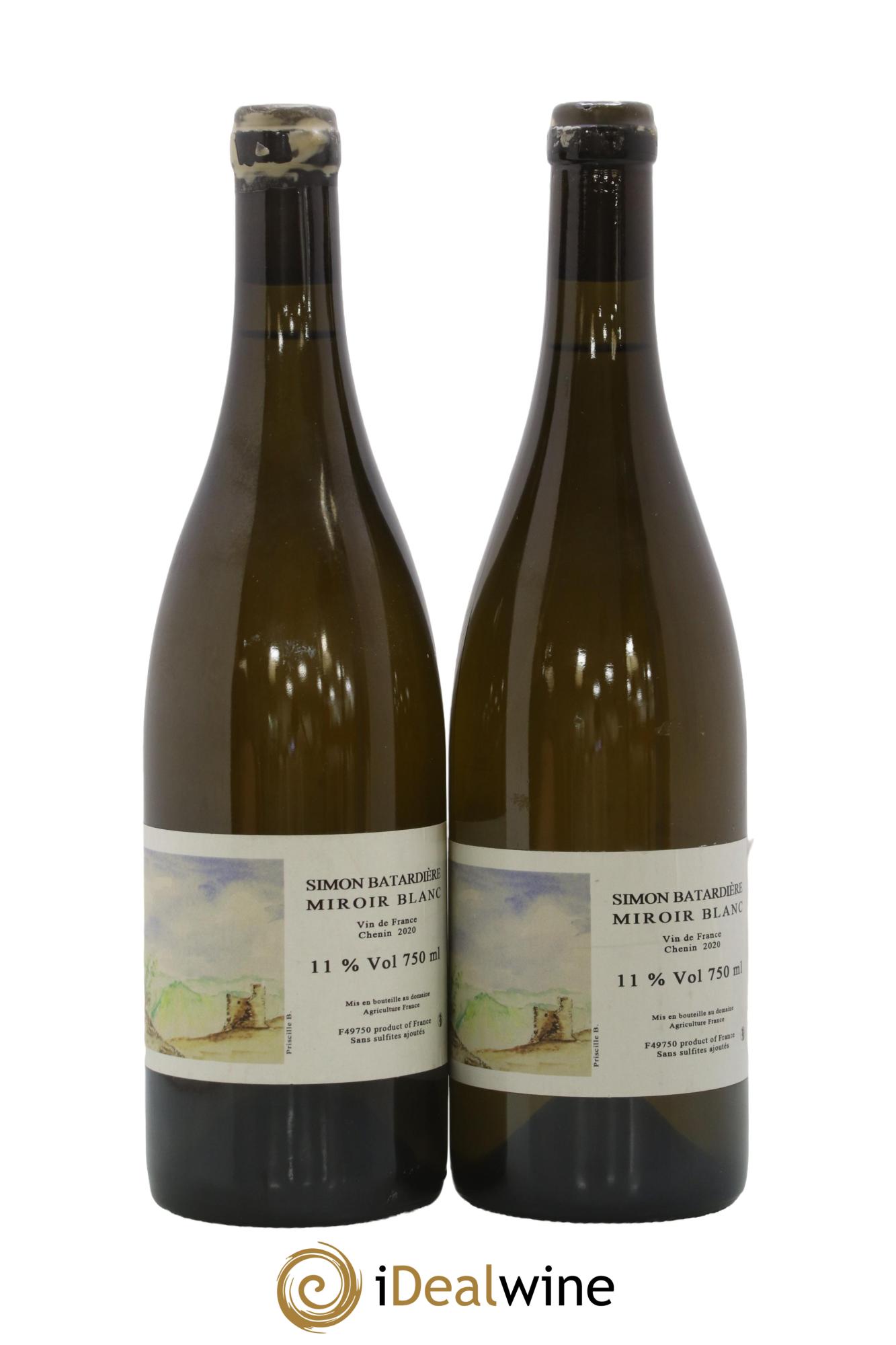 Vin de France Miroir Blanc Simon Batardière 2020 - Lot de 2 bouteilles - 0