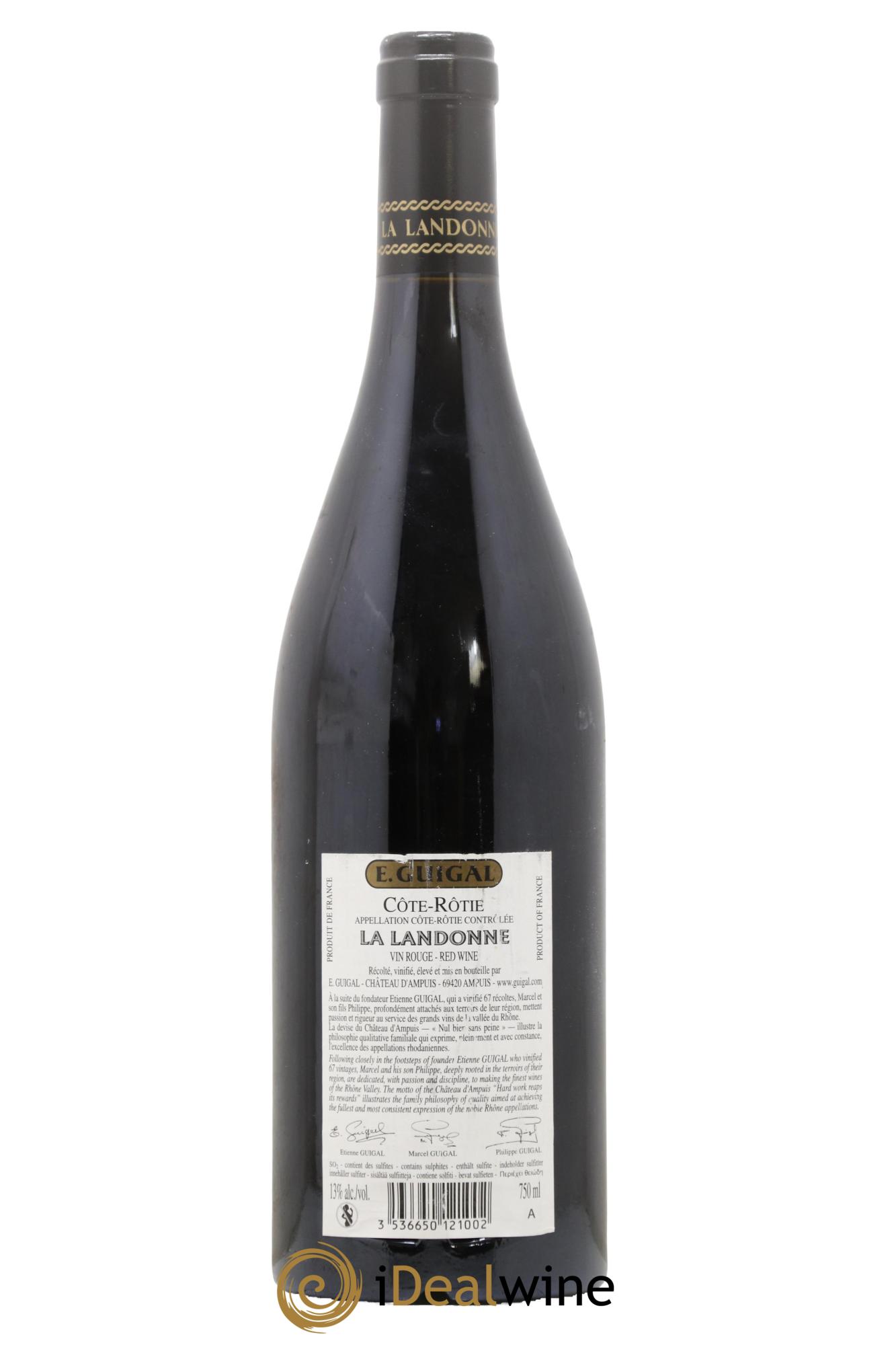Côte-Rôtie La Landonne Guigal 2008 - Lot of 1 bottle - 1