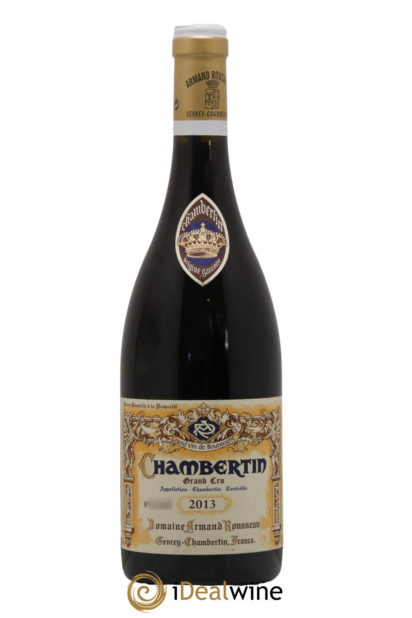 Chambertin Grand Cru Armand Rousseau (Domaine) 2013 - Lot de 1 bouteille - 0