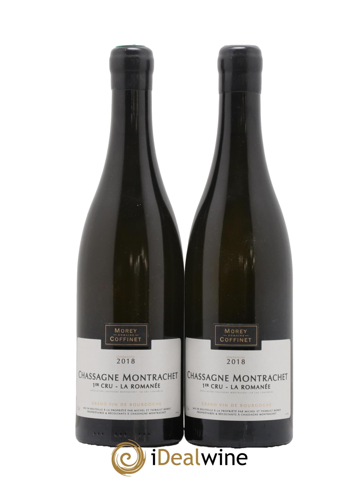 Chassagne-Montrachet 1er Cru La Romanée Morey-Coffinet (Domaine) 2018 - Lot de 2 bouteilles - 0