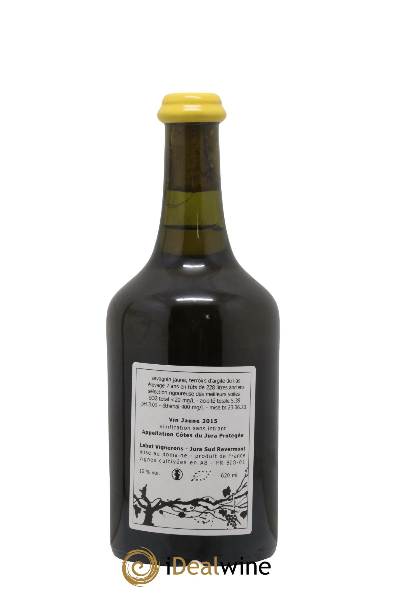 Côtes du Jura Vin Jaune Romain - Julien - Charline Labet 2015 - Lot de 1 clavelin - 1