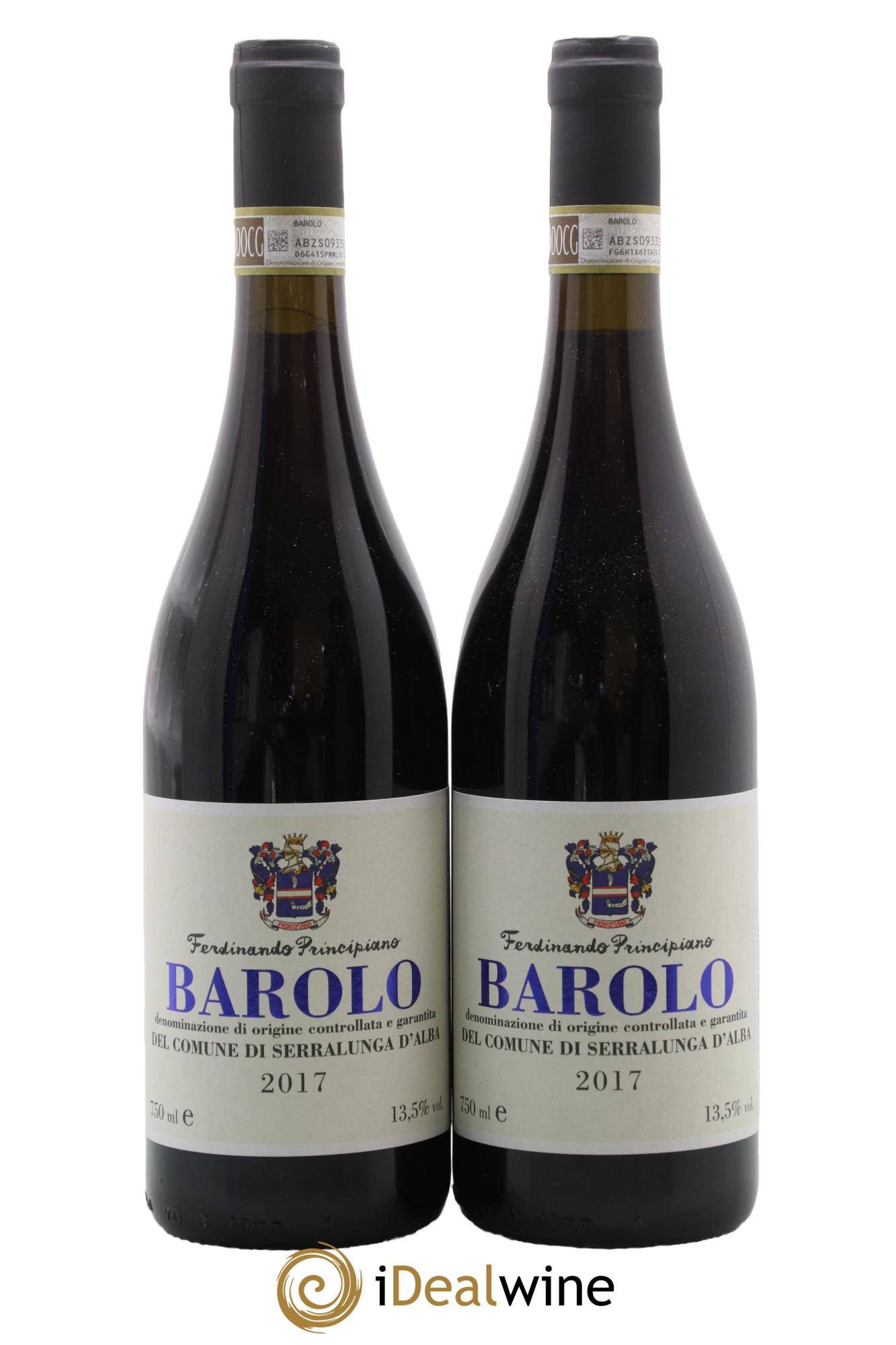 Barolo Azienda Agricola Pricipiano Ferdinando 2017 - Lot de 2 bouteilles - 0