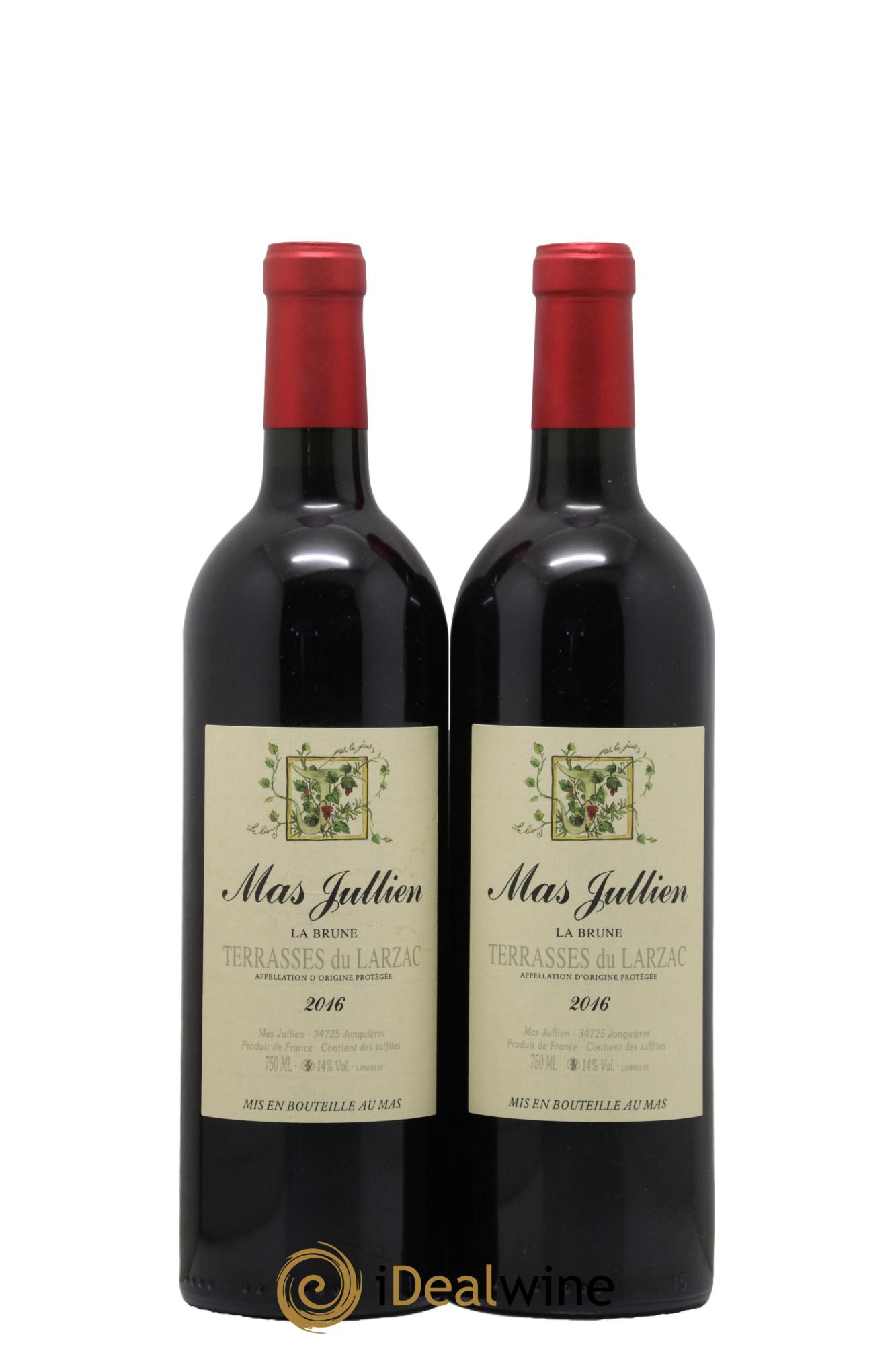 Terrasses du Larzac Mas Jullien La Brune Olivier Jullien 2016 - Lot of 2 bottles - 0