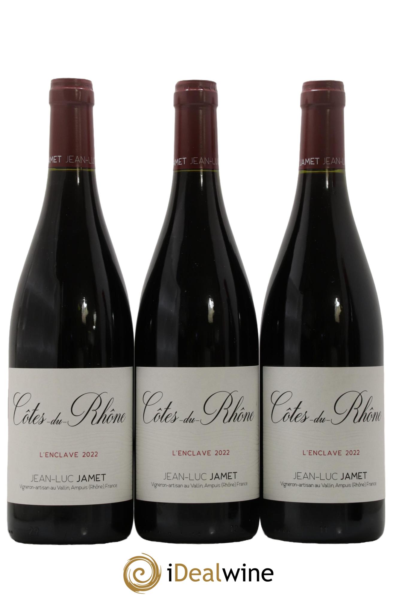 Côtes-du-Rhône L'Enclave Jean-Luc Jamet 2022 - Lot de 3 bouteilles - 0