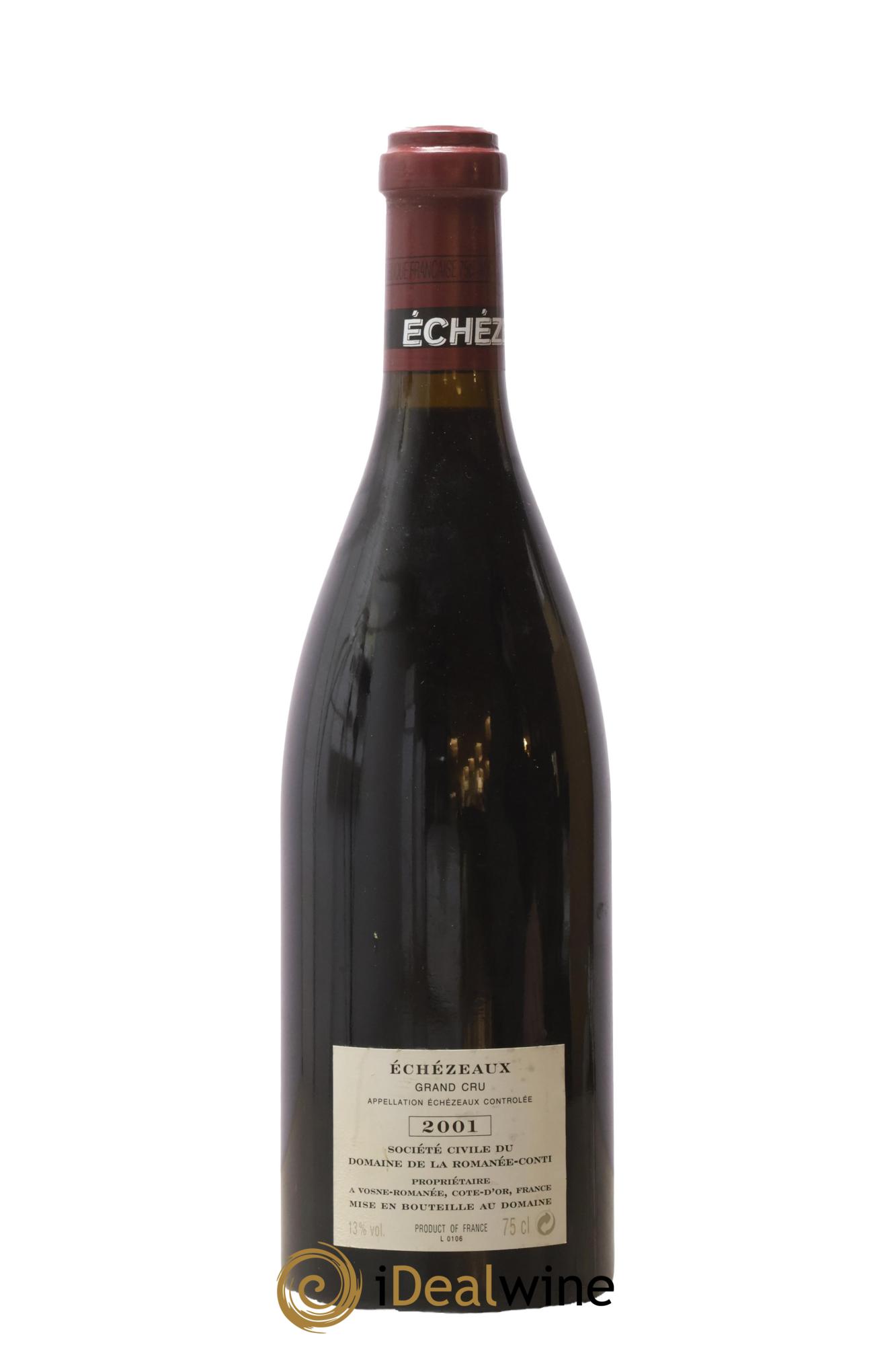 Echezeaux Grand Cru Domaine de la Romanée-Conti 2001 - Lot of 1 bottle - 1
