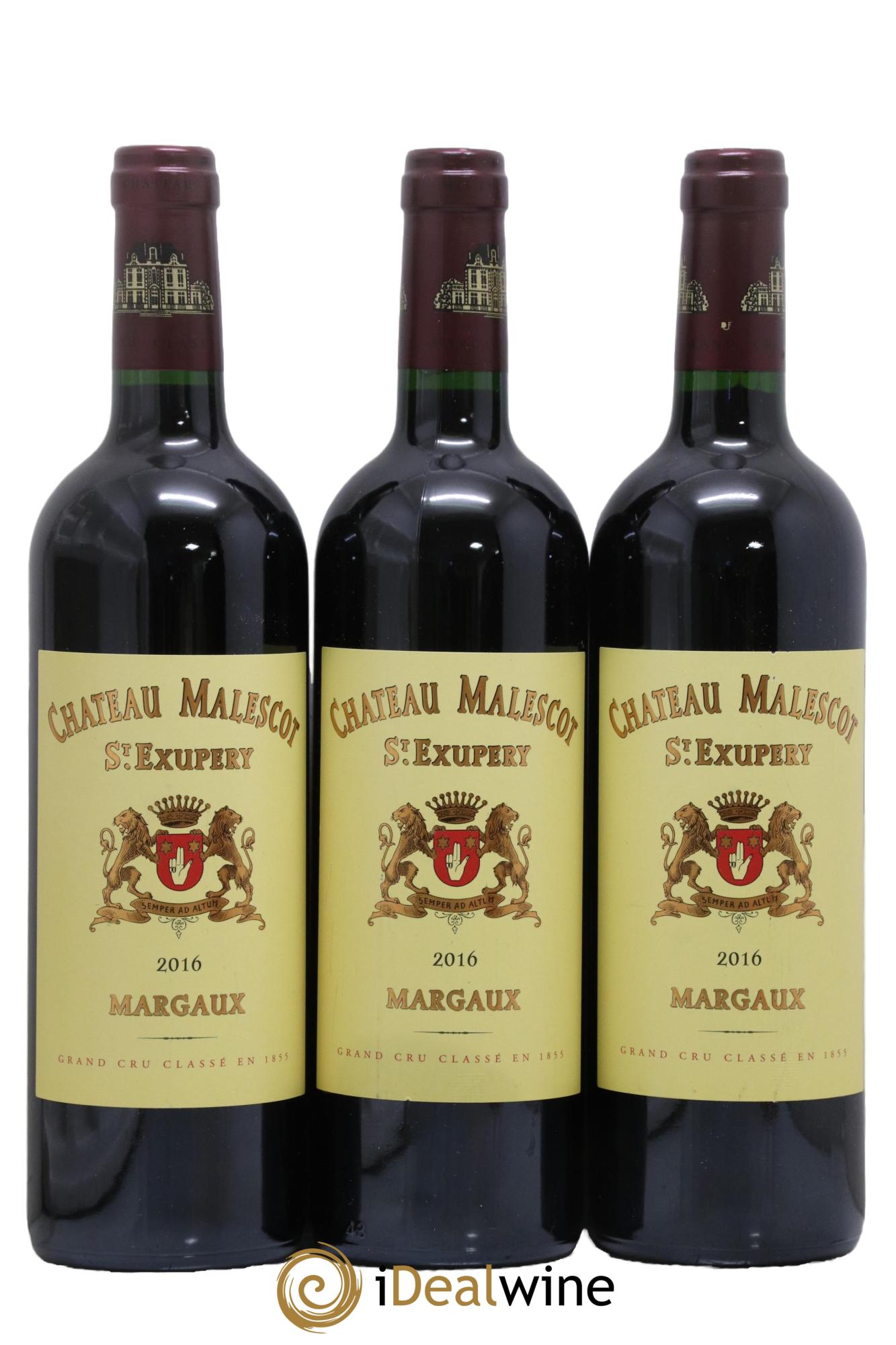 Château Malescot Saint-Exupéry 3ème Grand Cru Classé 2016 - Lot de 3 bouteilles - 0